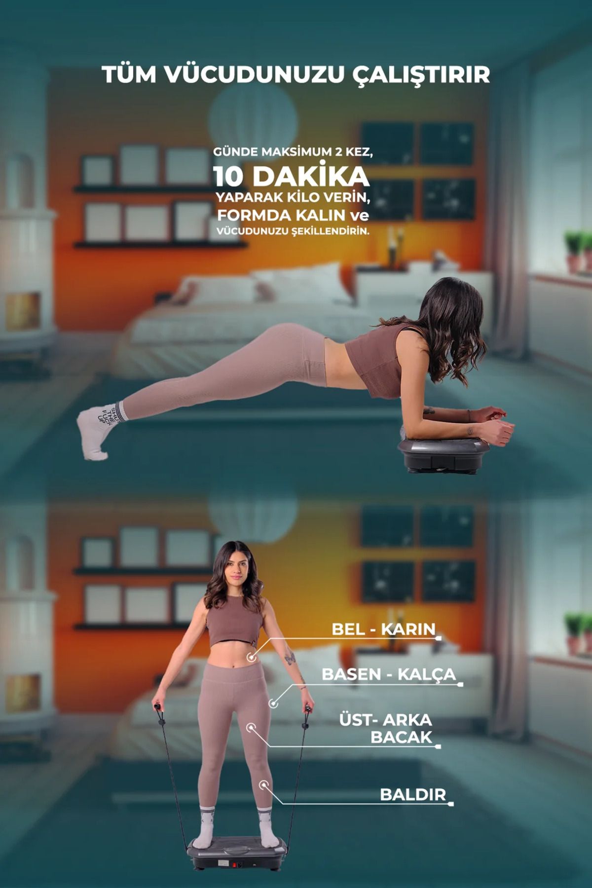 Classic Model Yüksek Titreşimli Zayıflama, Egzersiz Ve Spor Cihazı - Kondisyon Ve Spor Aleti