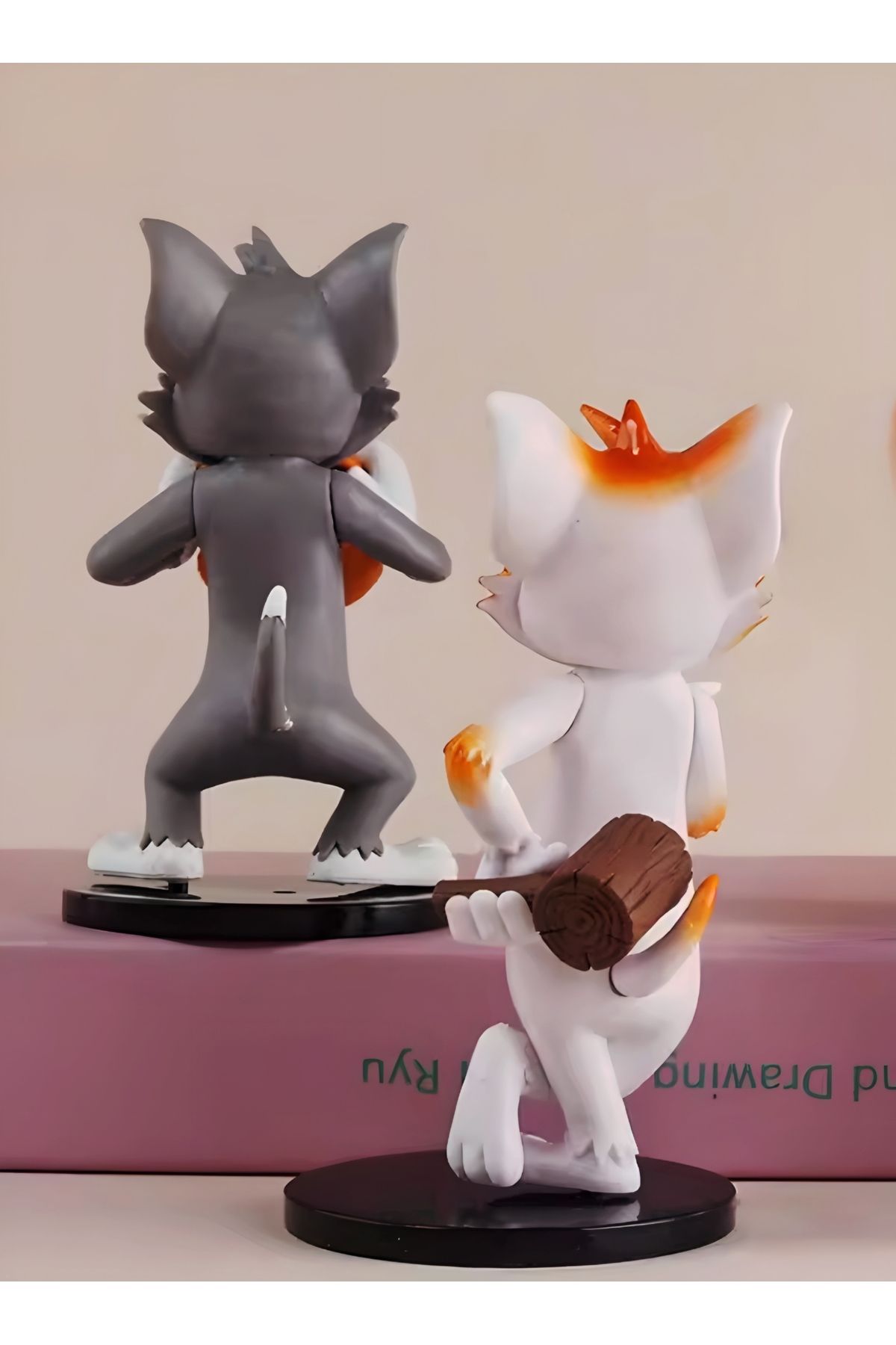 Tom ve Jerry 11 cm Mizahi Figür - Burger Sahnesi Özel Koleksiyon