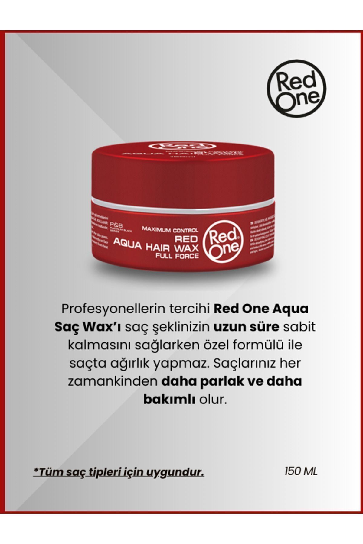 Redone Aqua Wax – Su Bazlı Parlak Ve Güçlü Tutuşlu Saç Şekillendirici – 150 ml