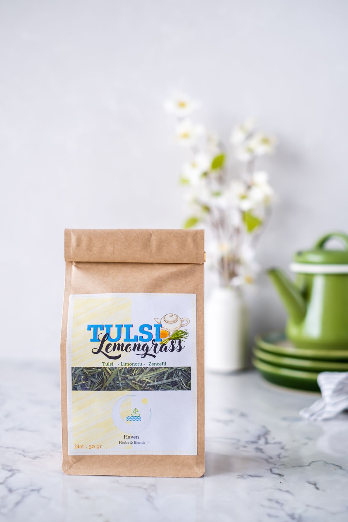 Haven Herbs & Blends Tulsi -Lemongrass 50 gr...