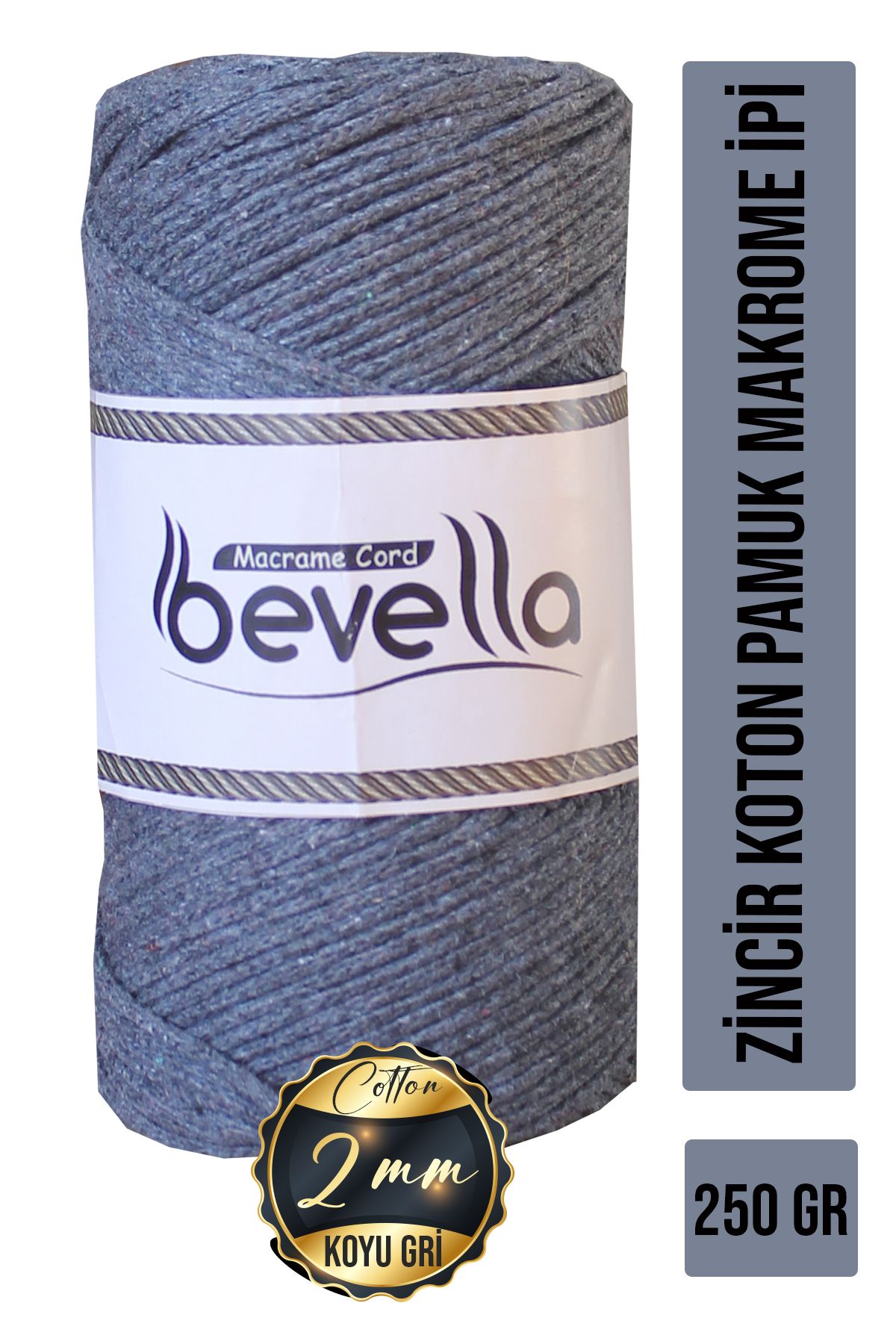 Bevella Macrame Cord KotonPamuk Makrome İpi 2...