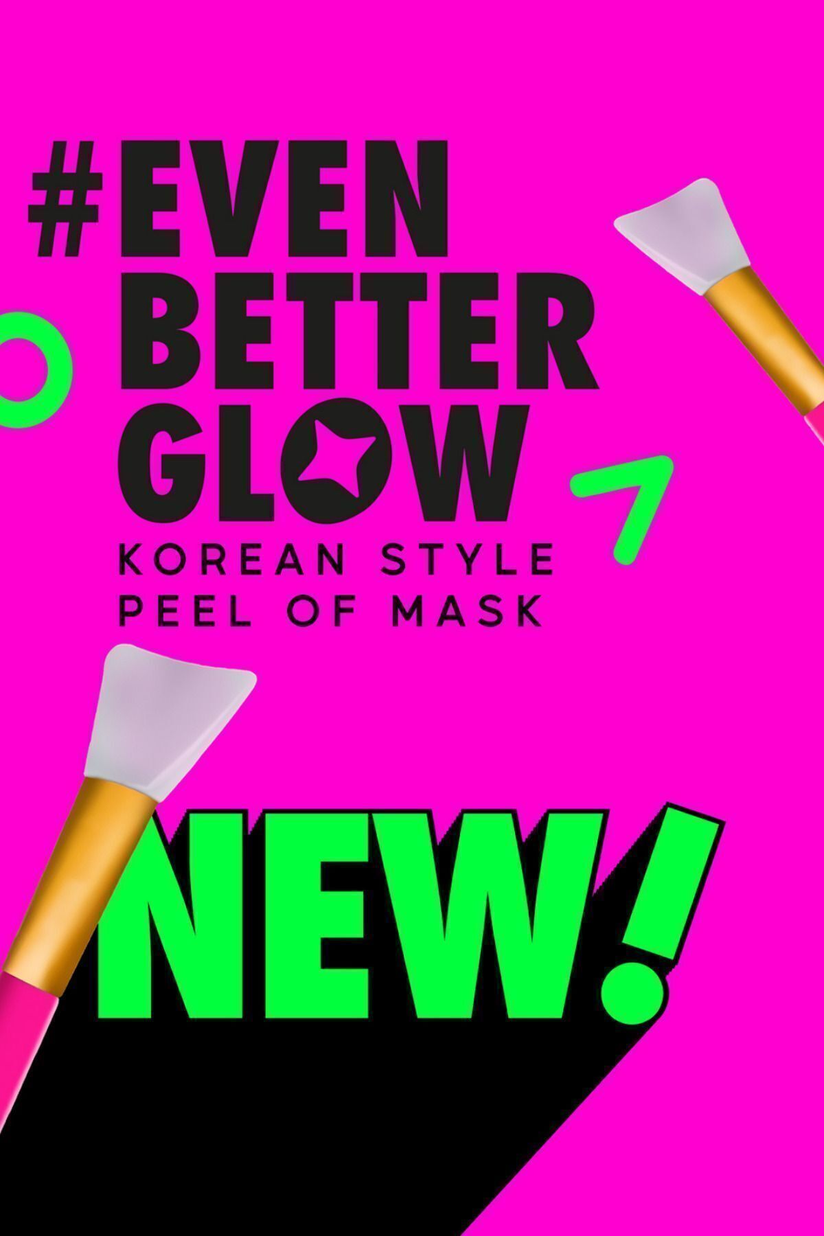 Neon Mask Işıltı Veren Korean Style Yaşlanma Karşıtı, Gözenek Sıkılaştırıcı Soyulabilir Yüz Maskesi