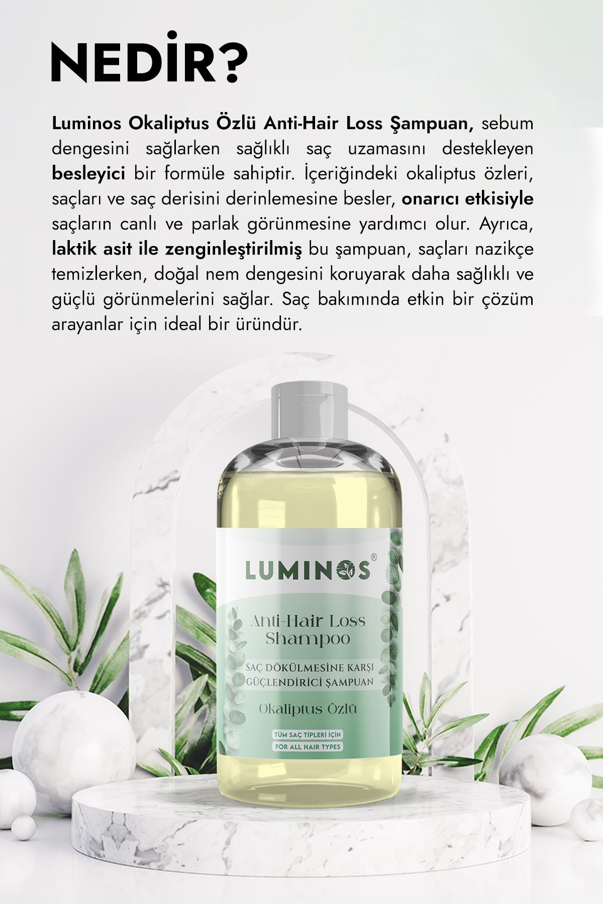 Luminos Okaliptus Özlü Doğal Şampuan - 250 ml