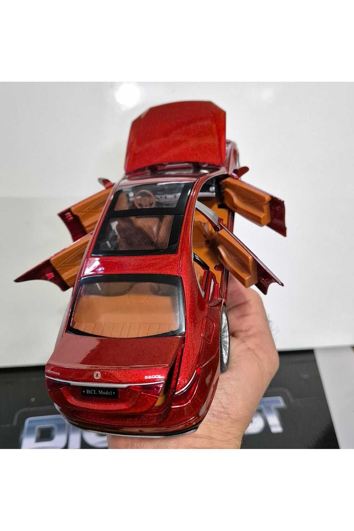 Diecast Mercedes S 600 Class Metal Model Oyuncak Araba Işıklı Sesli Mersedes Makam Aracı 22 cm