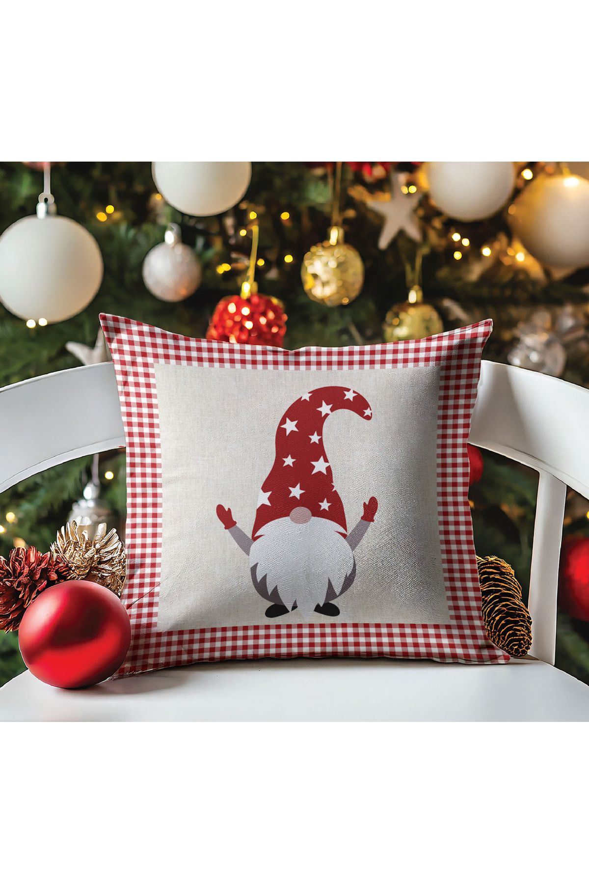 Ziu Home Christmas DesenliKırlent Kılıfı 115