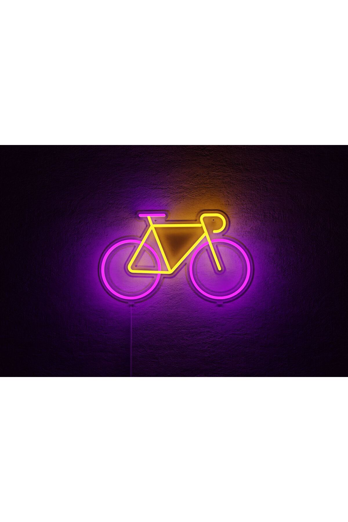 Neon Led Duvar Dekoratif Aydınlatma -bisiklet, 30x20cm-