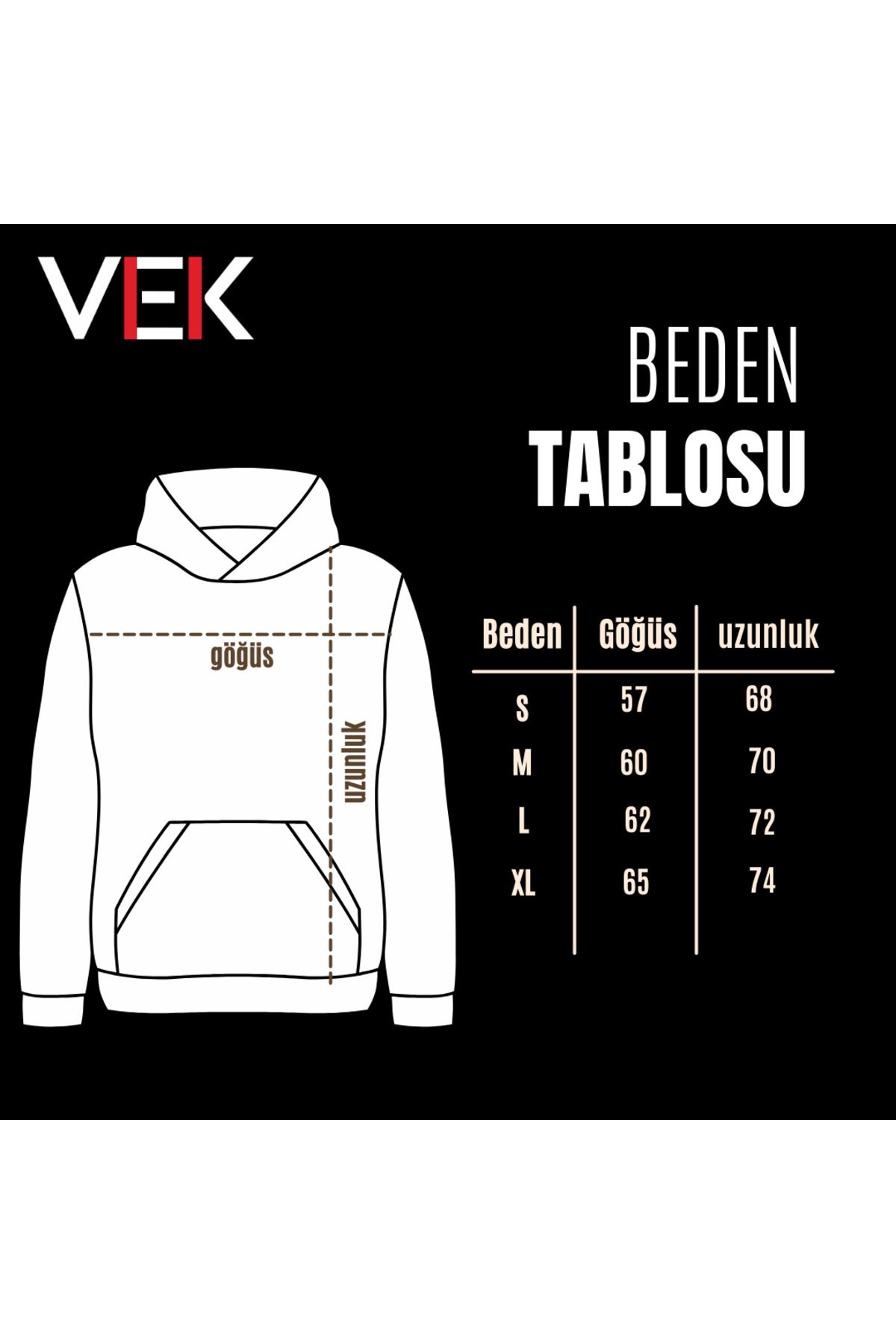 Vek Göktürk Alfabesi Özel Tasarım Oversize  Sweatshirt Hoodie Türk Baskılı