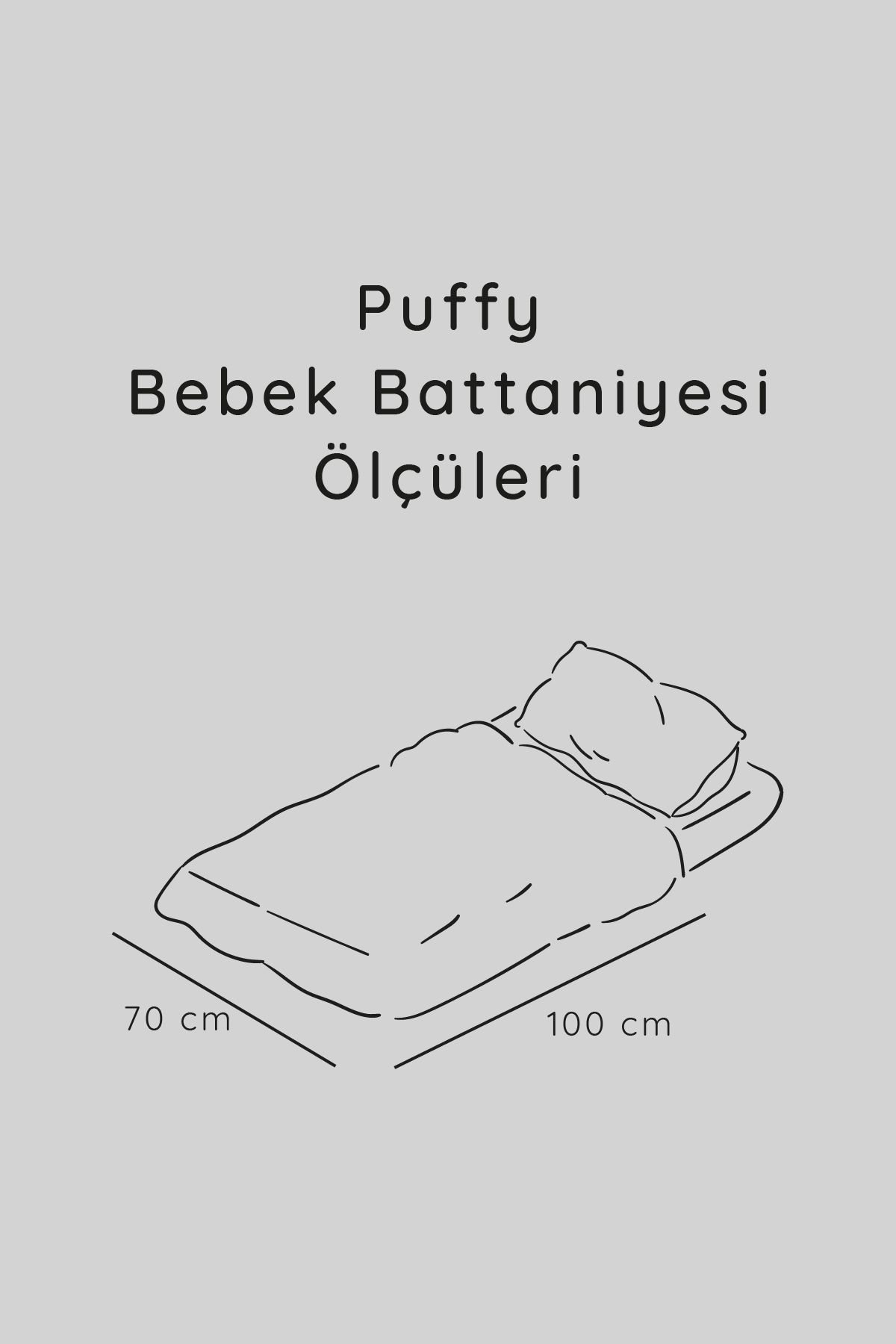 Puffy Bebek Battaniyesi 70x100 Cm Koyun Tüylü Müslin Battaniye - Ztpuf00