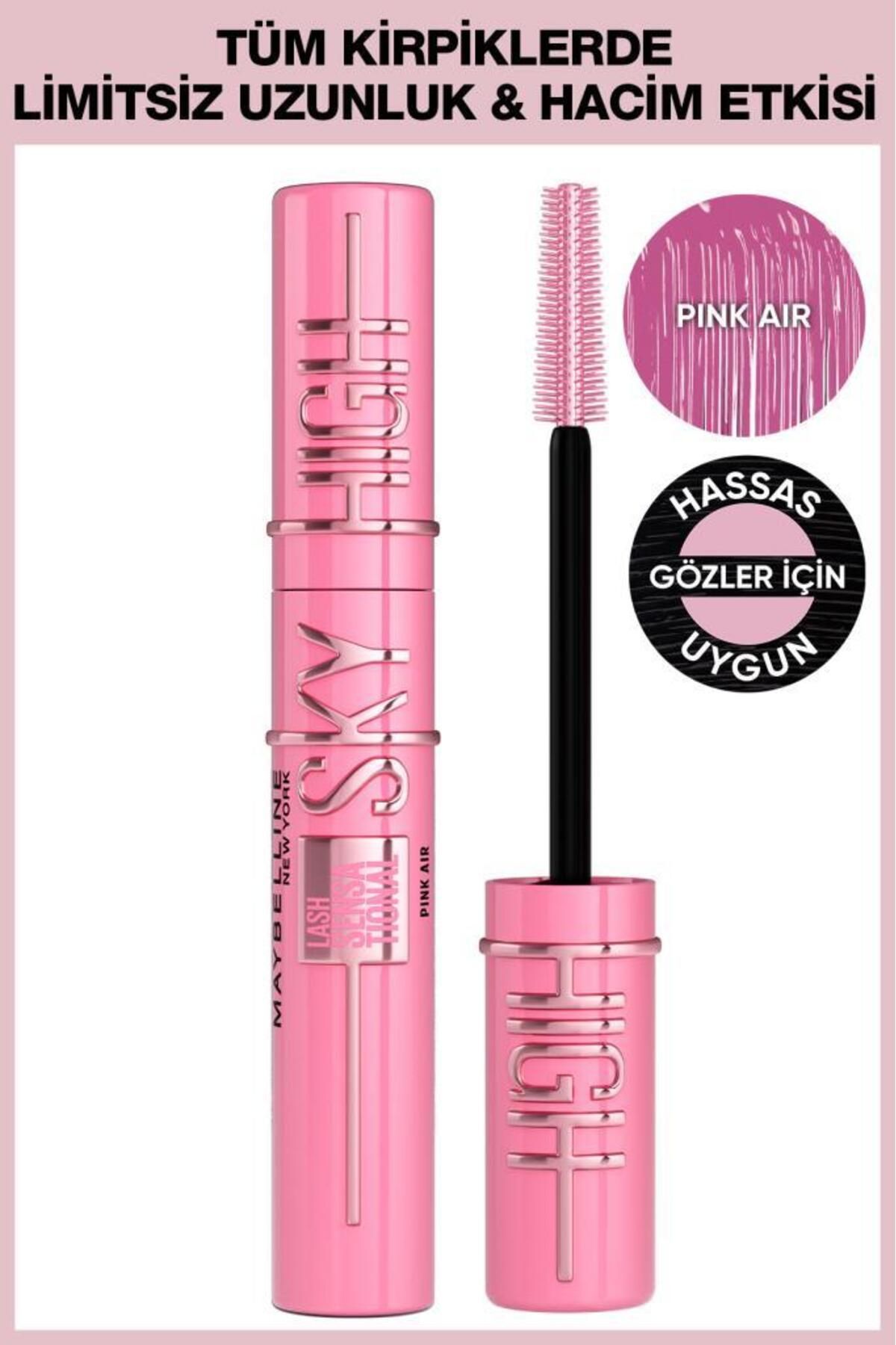 Lash Sensational Sky High Pink Air Maskara & Tattoo Liner Jel Göz Kalemi Punchy Pink- Pembe