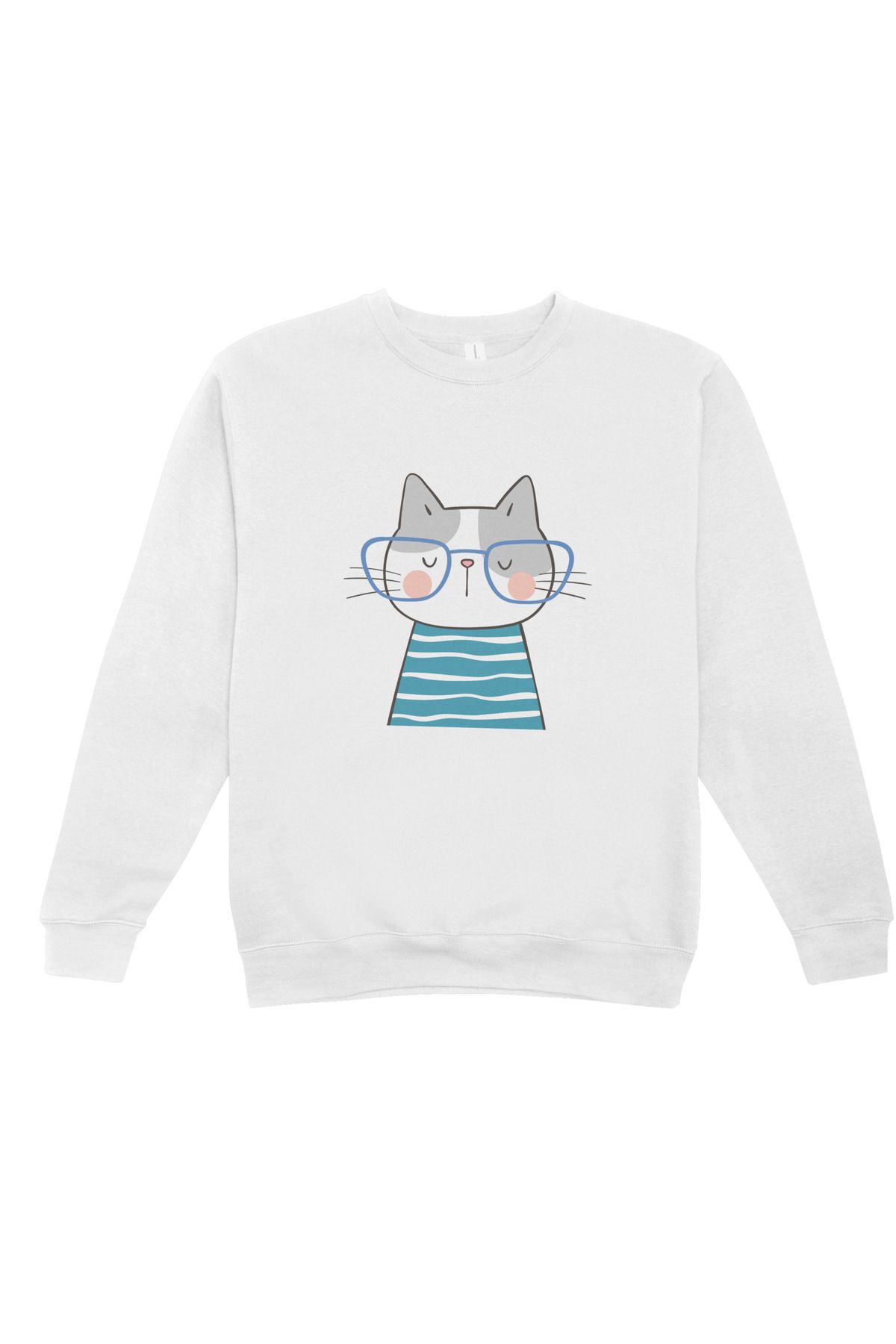 balkan baskı Kedi BaskılıSweatshirt