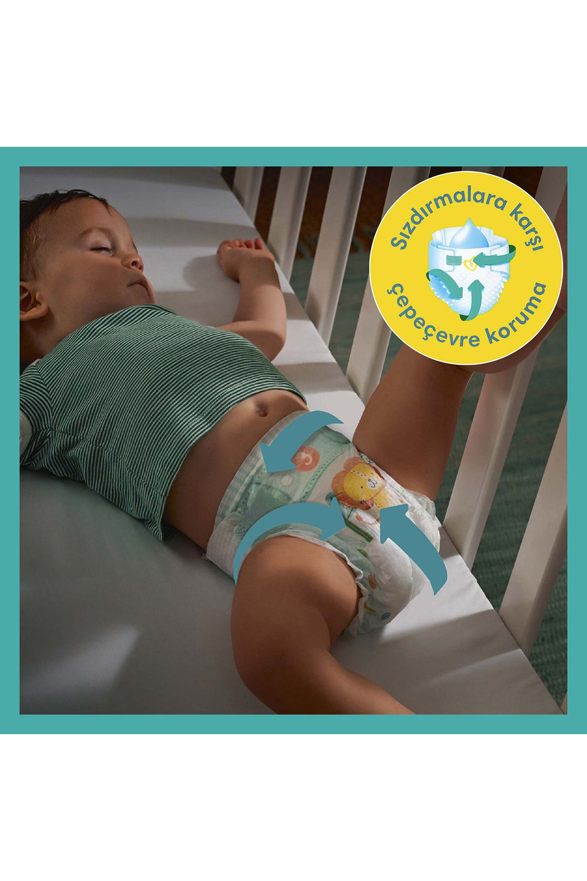 Pampers Bebek Bezi Aktif Bebek Aylık Ekstra Large 6 Beden 102 Li