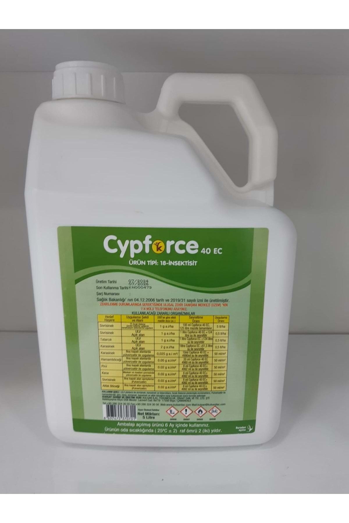 Cypforce 40 EC Kokulu Haşere Öldürücü | 5 Litre