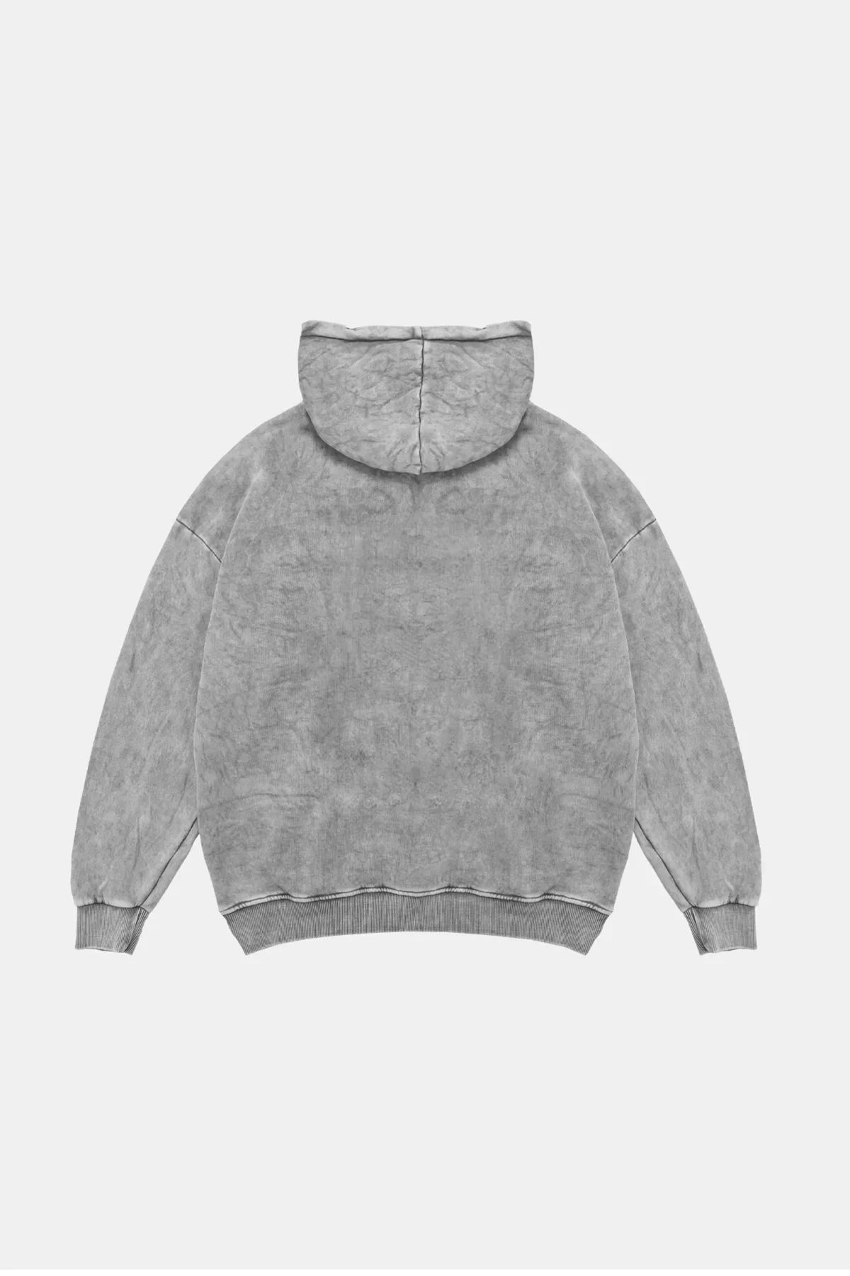 Berlin Baskılı Oversize Unisex Premium Yıkamalı Beyaz Hoodie