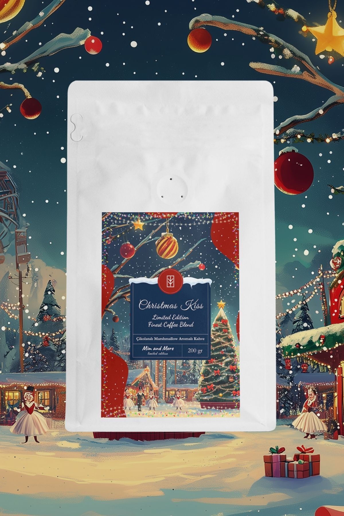 Christmas Kiss Coffee 2024 - Çikolatalı Marshmallow Aromalı Special Coffee Blend