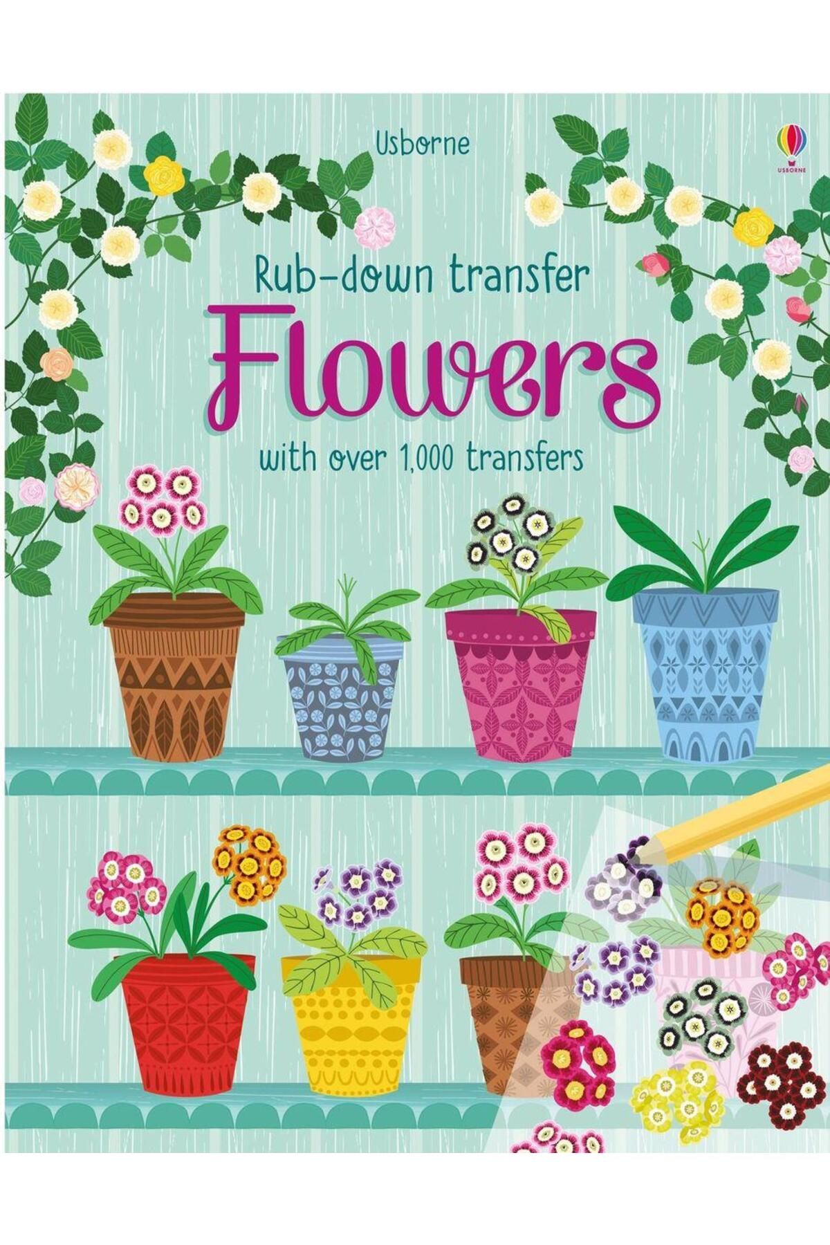 Usborne Rub down TransferBooks: Flowers