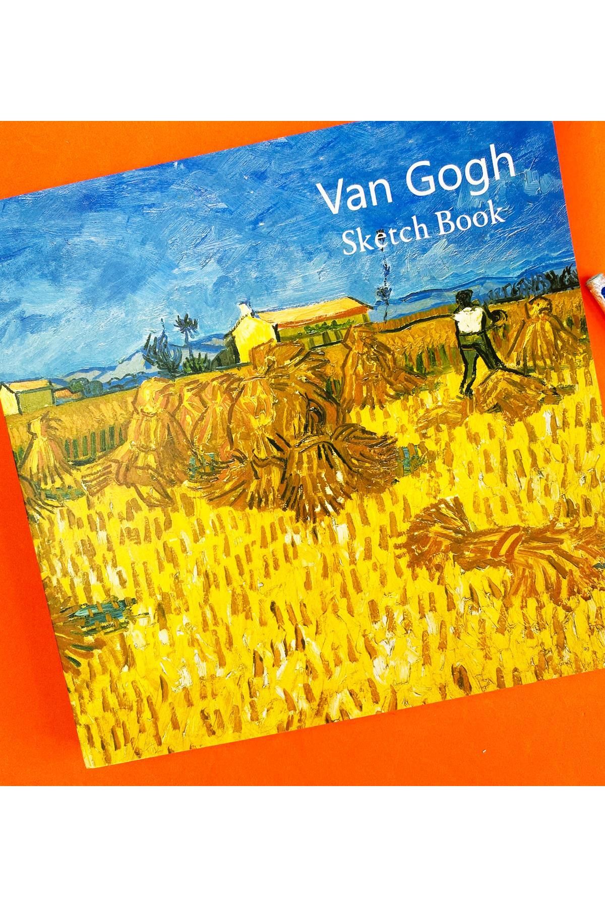 Van Gogh Buğday Tarlasında Orakçı Tasarımlı Sketch Book