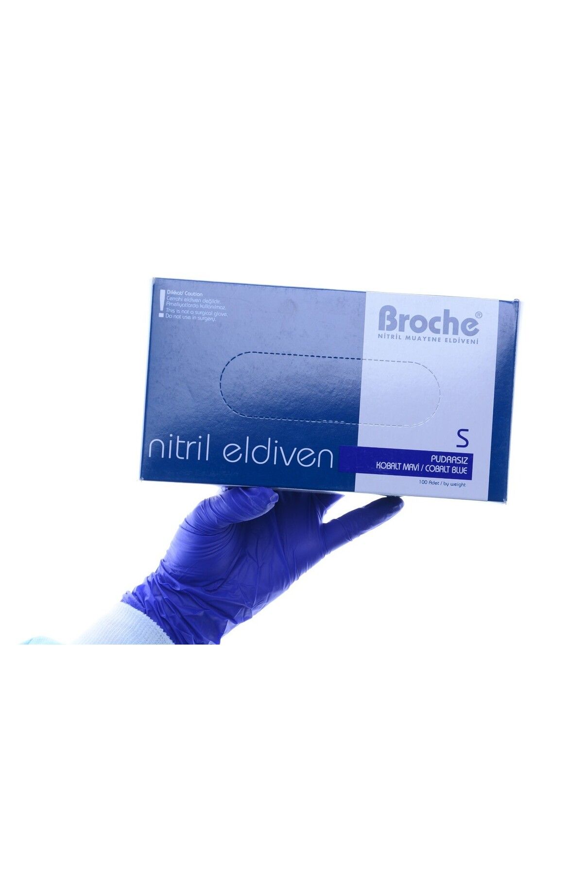 NİTRİL SMALL ELDİVEN KOBALT MAVİ 6LI PAKET