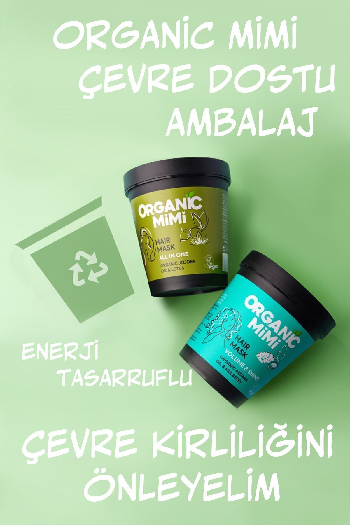 Saç Maskesi Jojoba Ve Nilüfer Çiçeği, Eksta Hacim Ve Parlaklık Verir Kırılmayı Önler Organik 200 ml