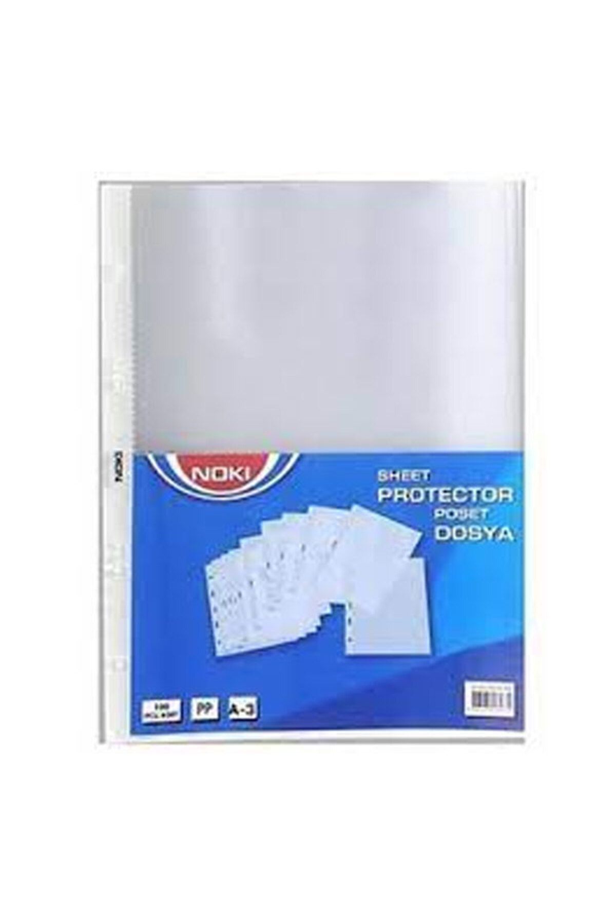 NokiPoşet Dosya Dikey 25 LiA3 Şeffaf 4836-p