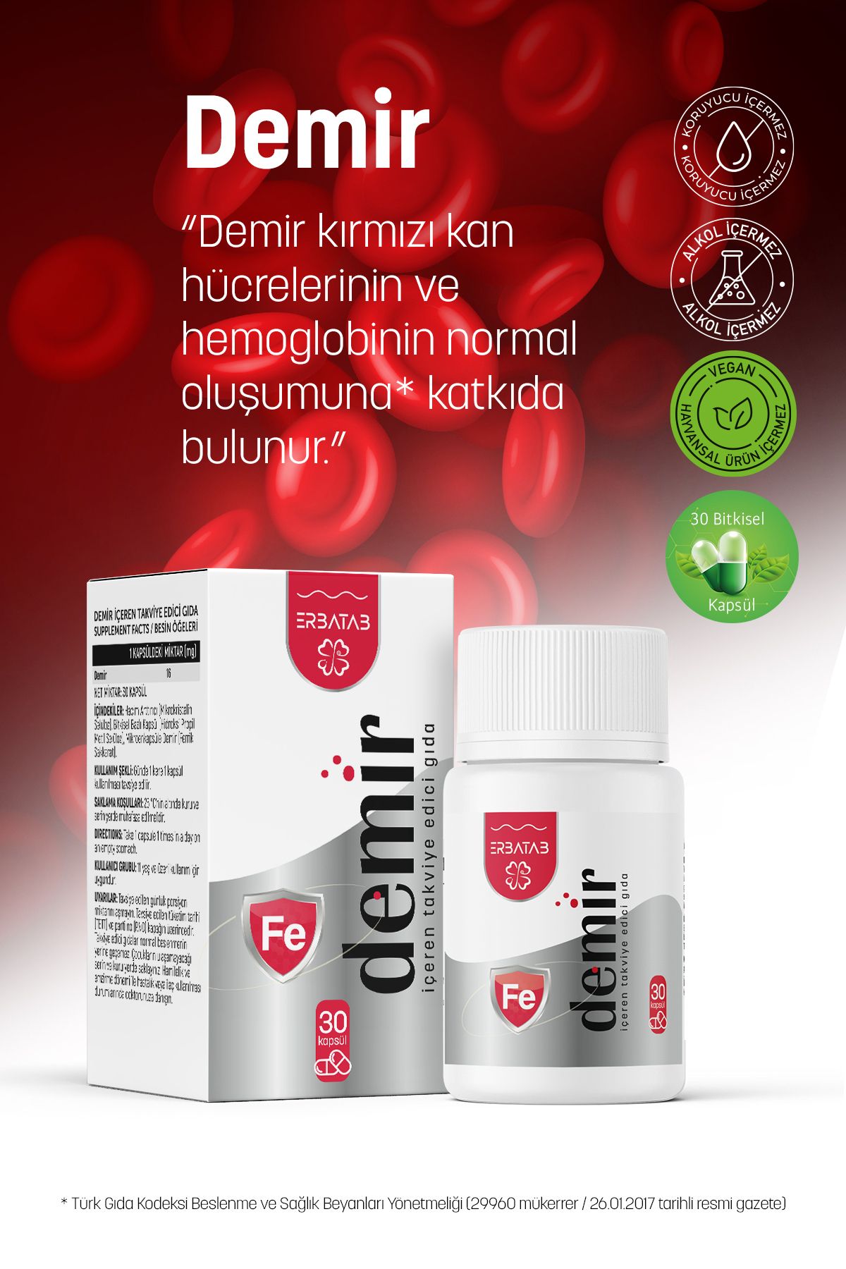 Demir 30 Kapsül