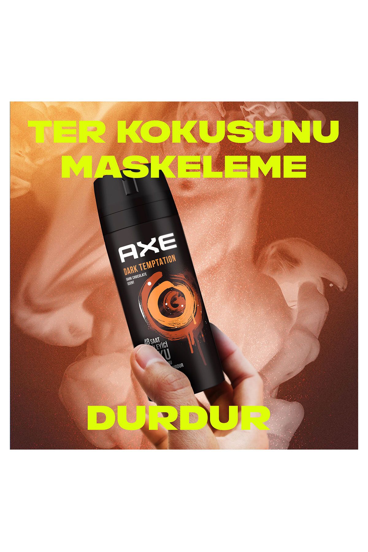 Erkek Deodorant & Bodyspray Dark Temptation 48 Saat Etkileyici Koku Vücut Spreyi 150 ml X3 Adet