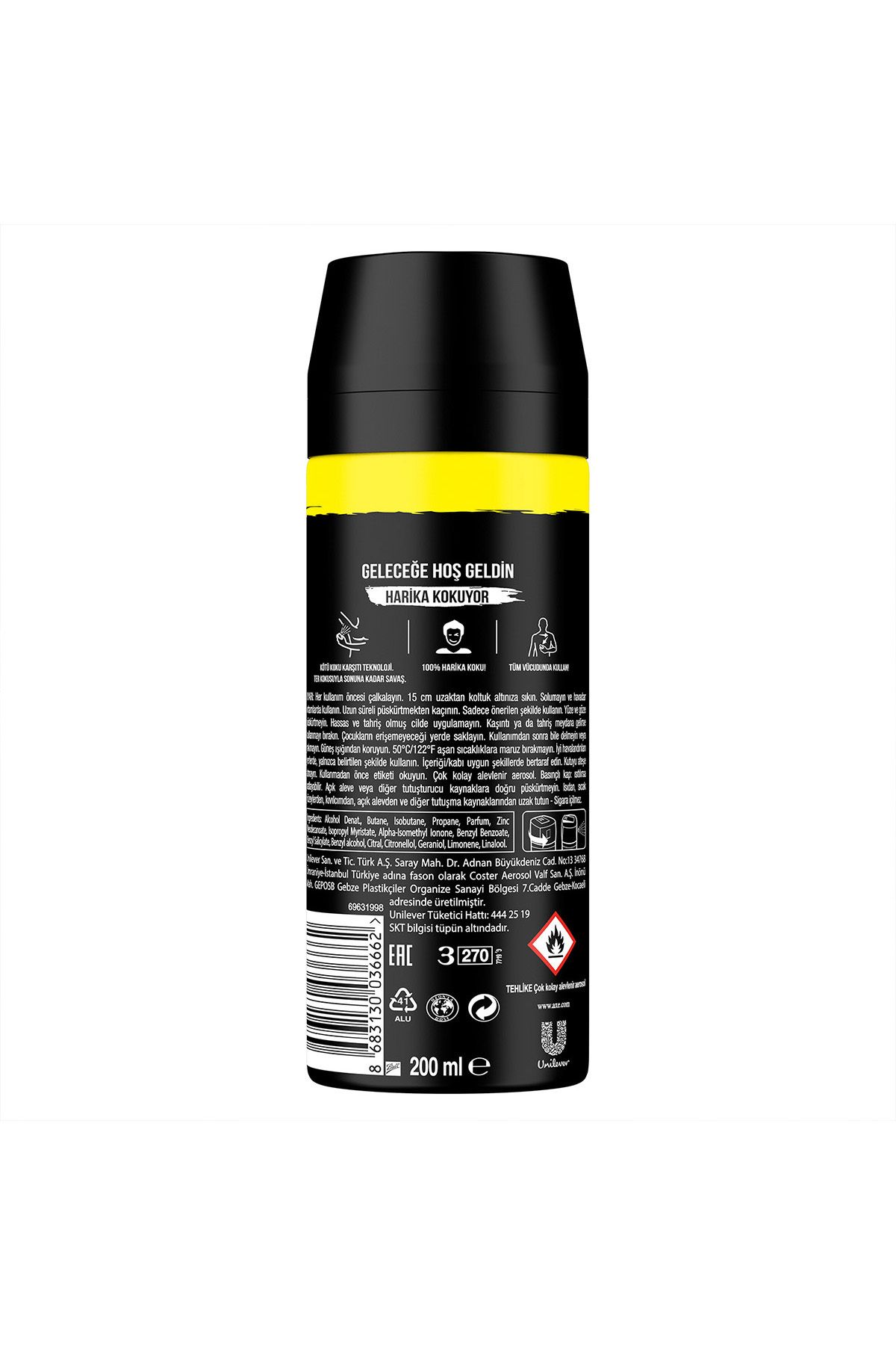 Erkek Sprey Deodorant Black Xl 48 Saat Etkileyici Koku 200 ml X3 Adet