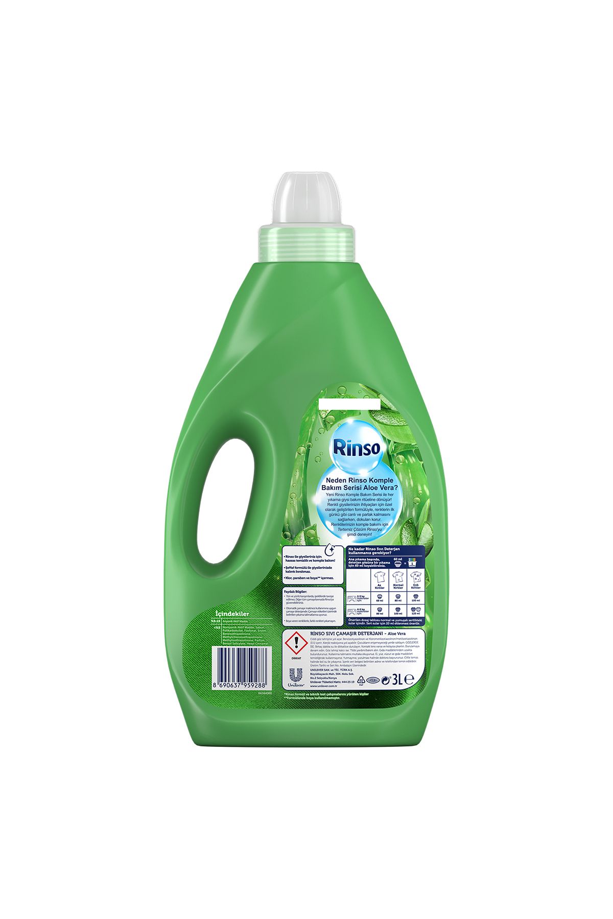 Sıvı Deterjan Aloe Vera Renkiler 3lt 3 Adet