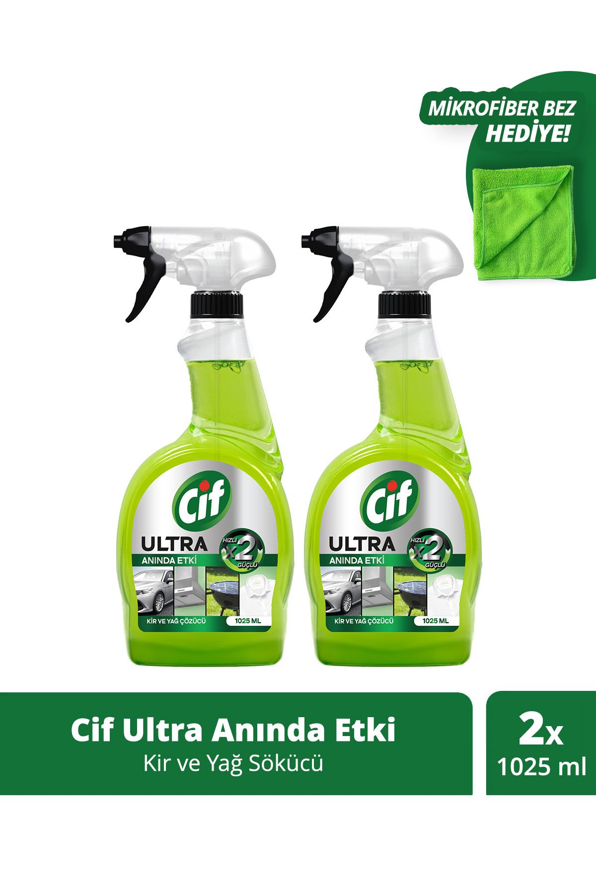 CifUltra Anında Etki Kir VeYağ Çözücü 1025 ml...