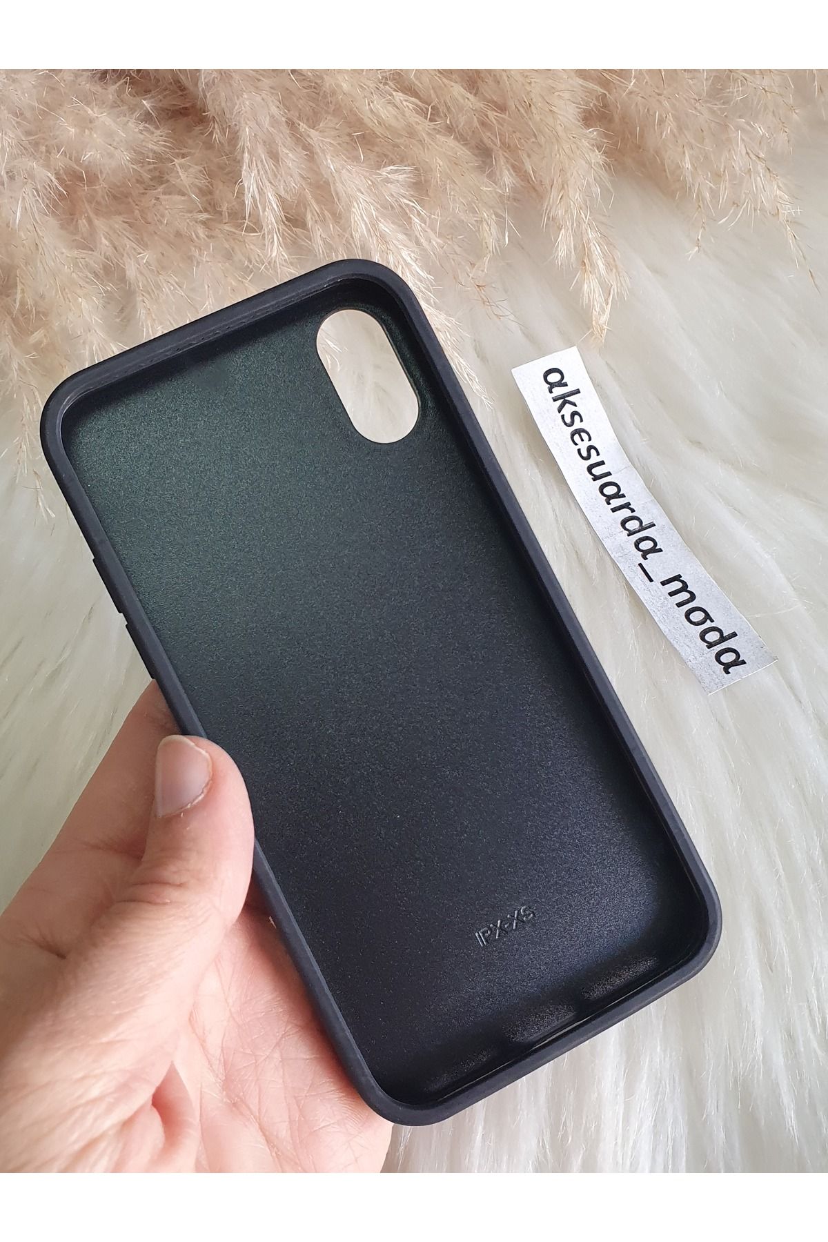 iPhone X ve XS Uyumlu Lüks Prda Full Taşlı Markalı Kılıf