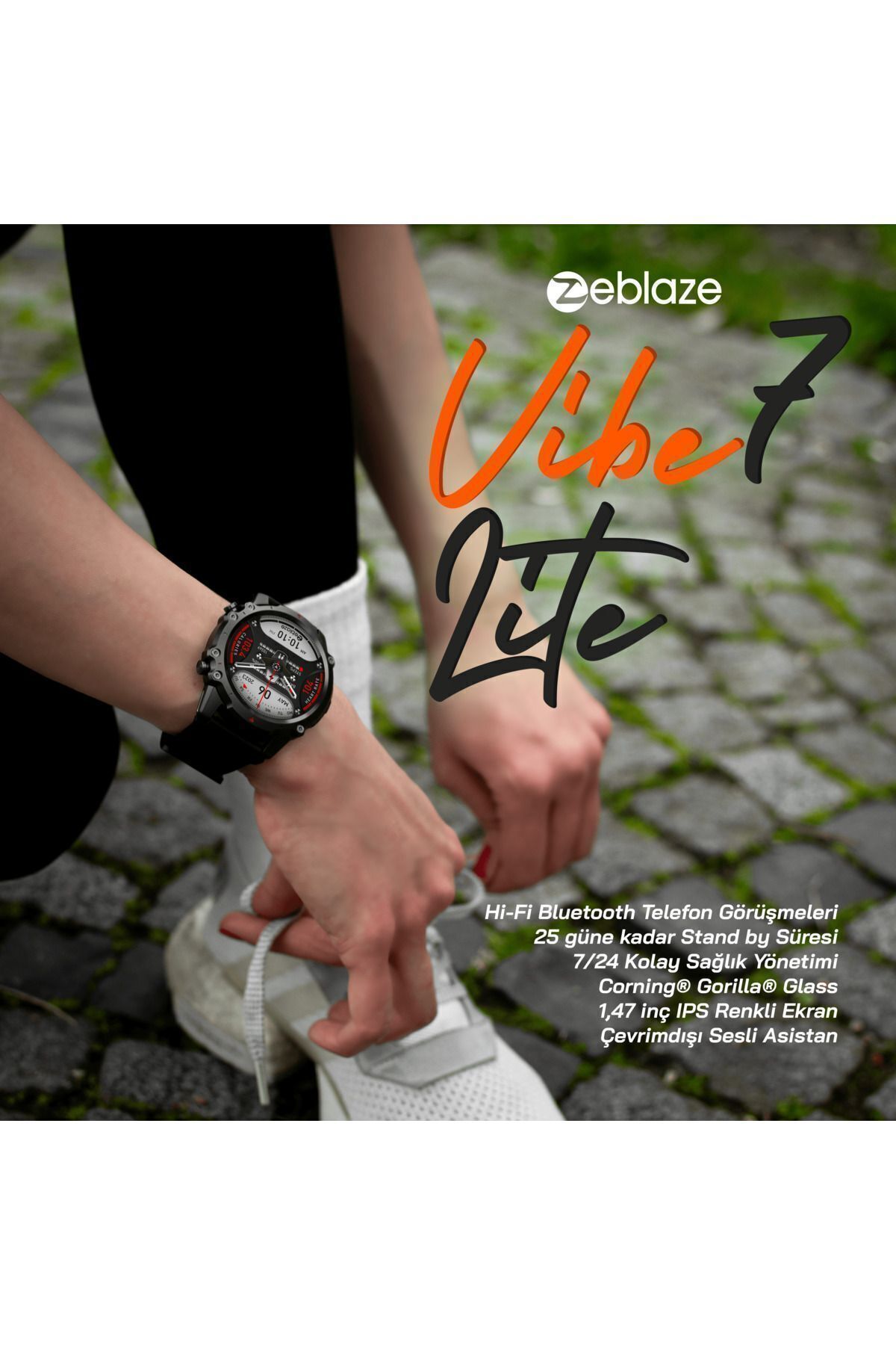 Vibe 7 Lite Wild Green Akıllı Saat - Spo2 (KAN OKSİJENİ) Izleme, Uyku Izleme, Çoklu Spor Modları