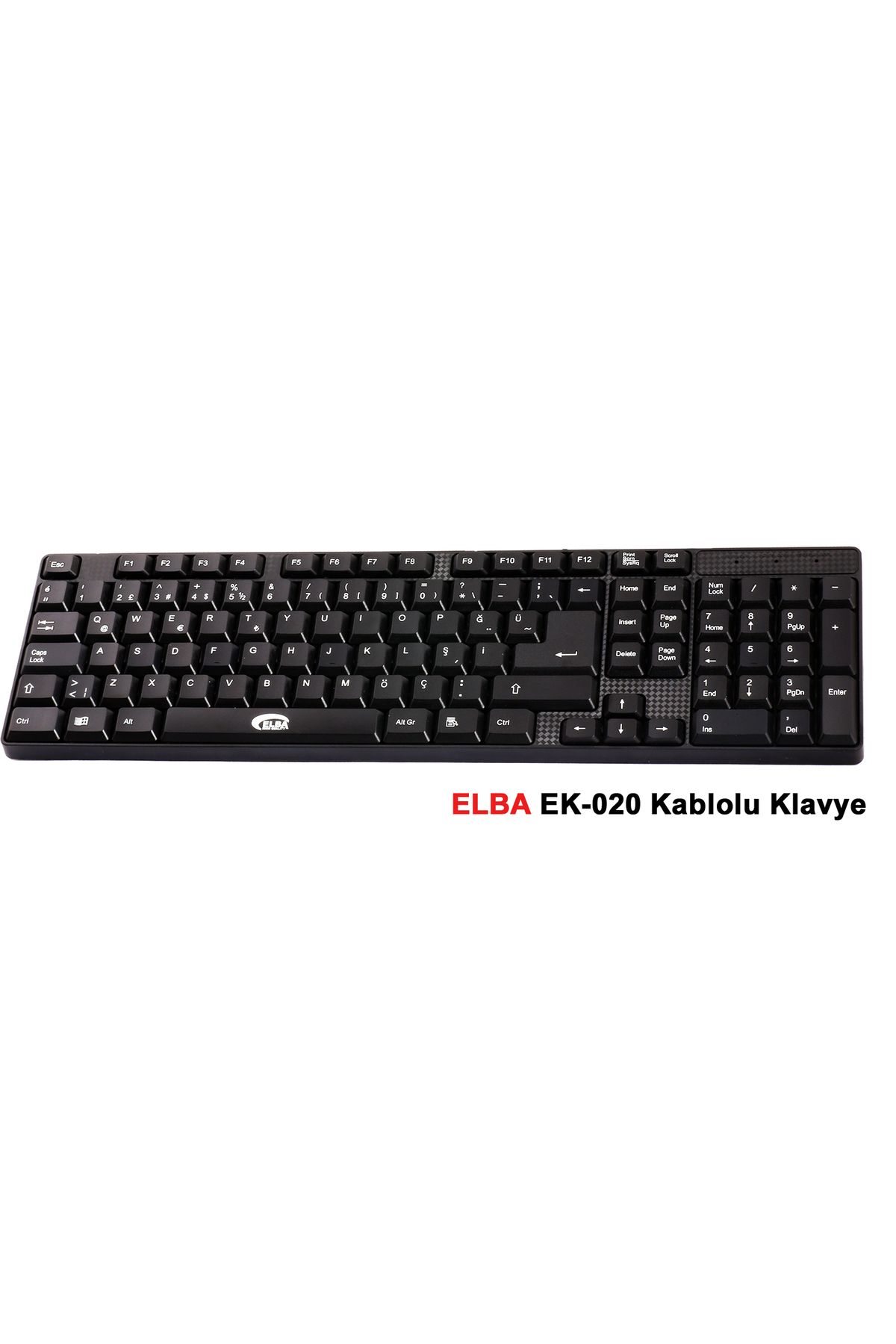 ELBA Ek-020 Q Usb SiyahTürkçe Kablolu Standar...