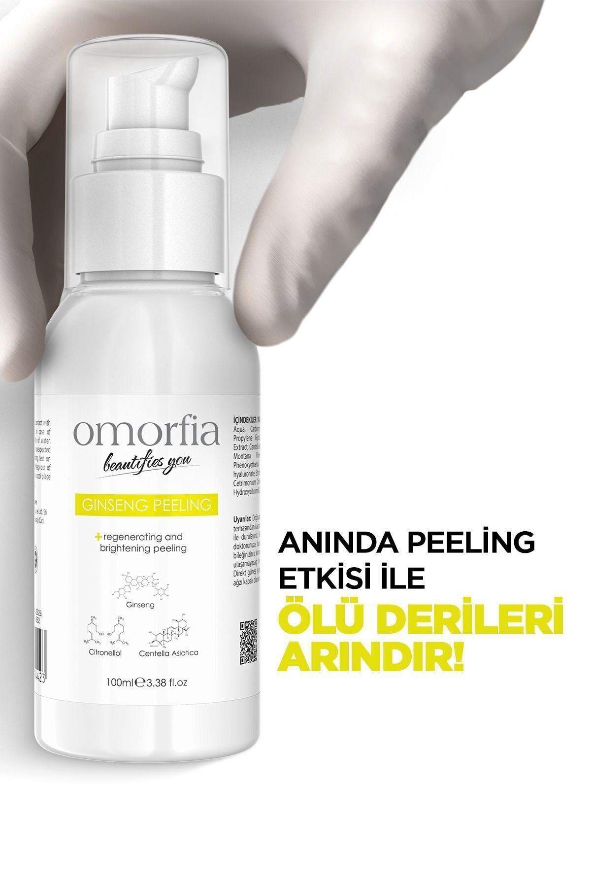 Kırmızı Kore Ginseng Özlü Anında Ölü Derilerden Arındıran, Yenileyici Aydınlatıcı Peeling 100 ml