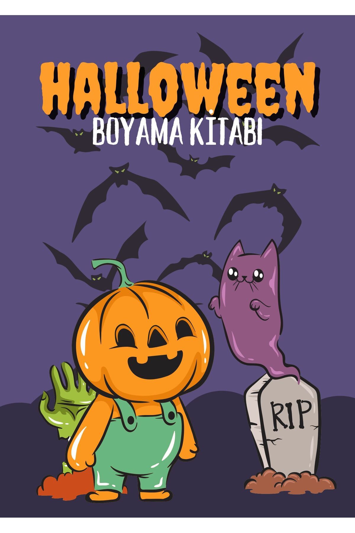 Sticksy Hallowen TemalıBoyama Kitabı 20 Sayfa...