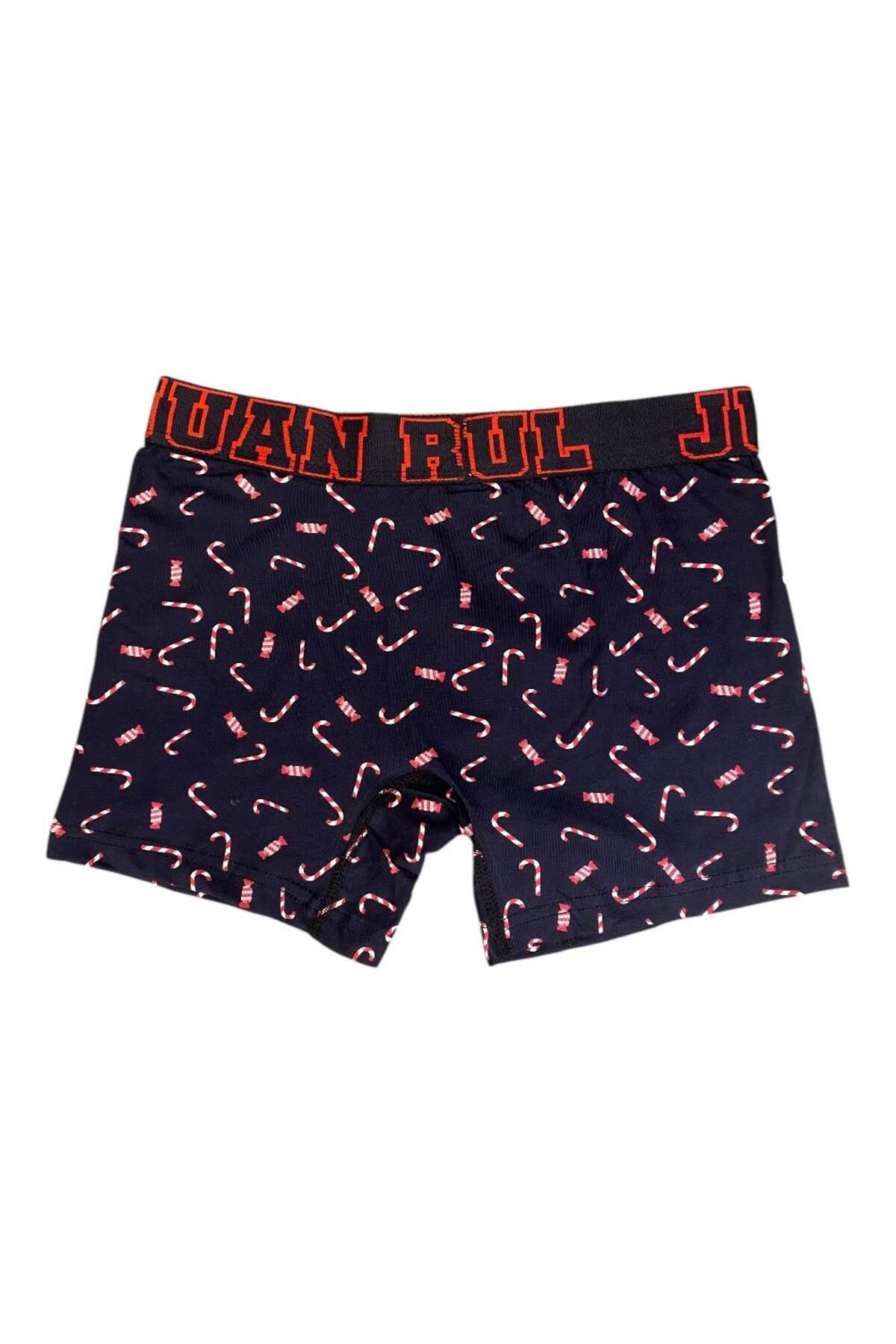 Candy Cane Baston Şeker Desenli Erkek Boxer- DB202