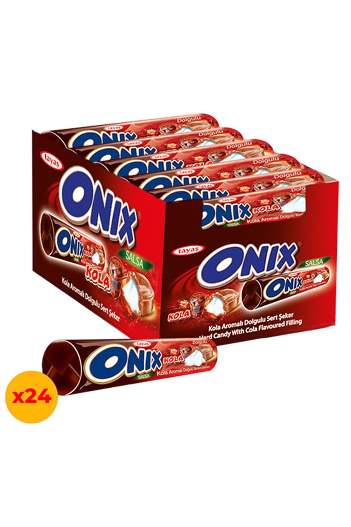 onix Salsa Kolalı Sert Şeker22,4 Gr X 24 Adet...