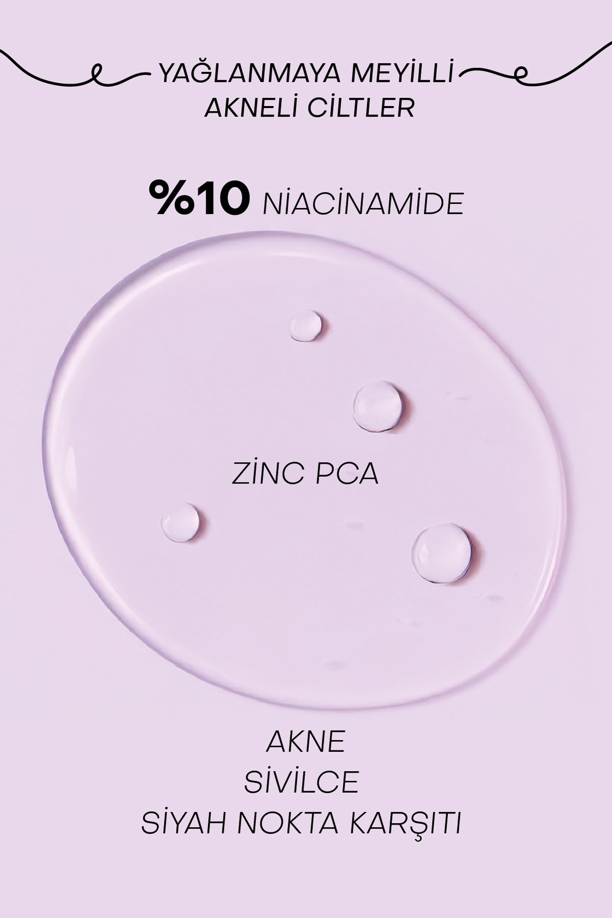 Pure Skın Serum - Akne, Siyah Nokta, Gözenek Karşıtı Serum - %10 Niacinamide (50 ML)