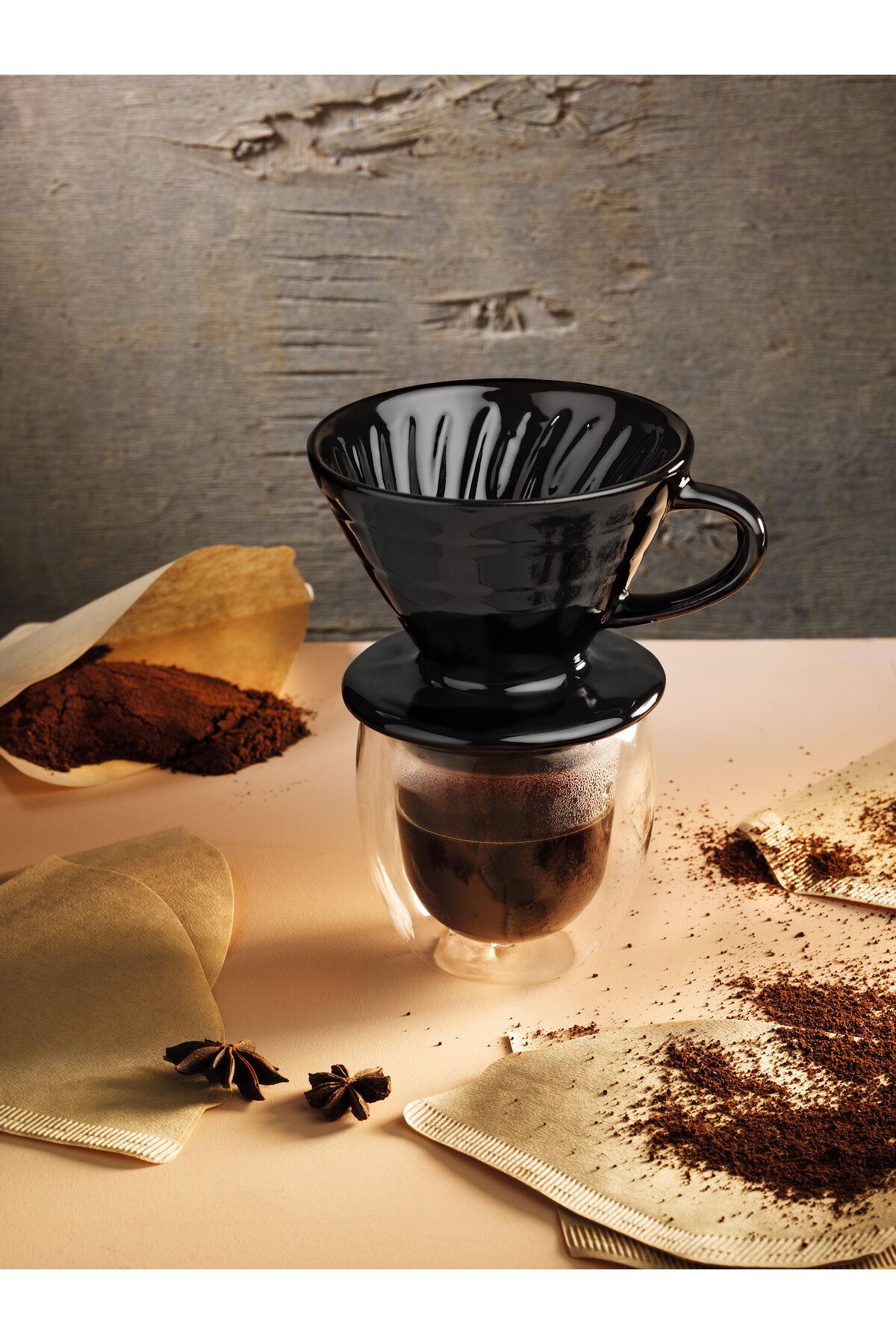 Muybieno Seramik SiyahDripper V60