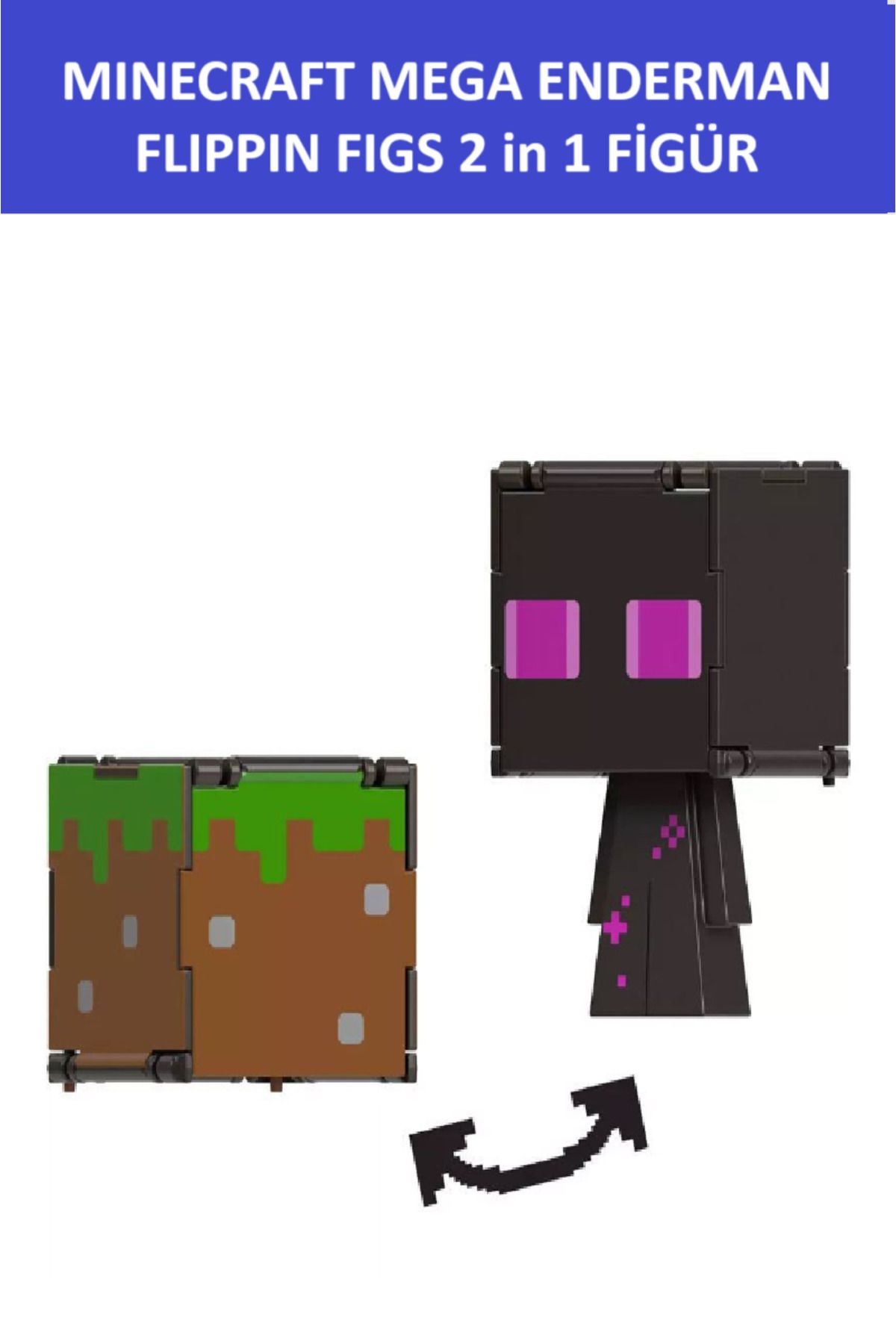 Minecraft Mega Enderman  11 CM - 2 in 1 FLIPPIN PIGS  FİGÜR