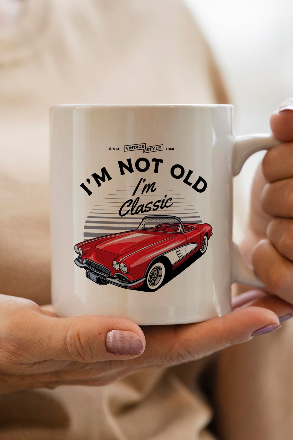 South Steel I'm Not Old I amClassic Car Baskı...