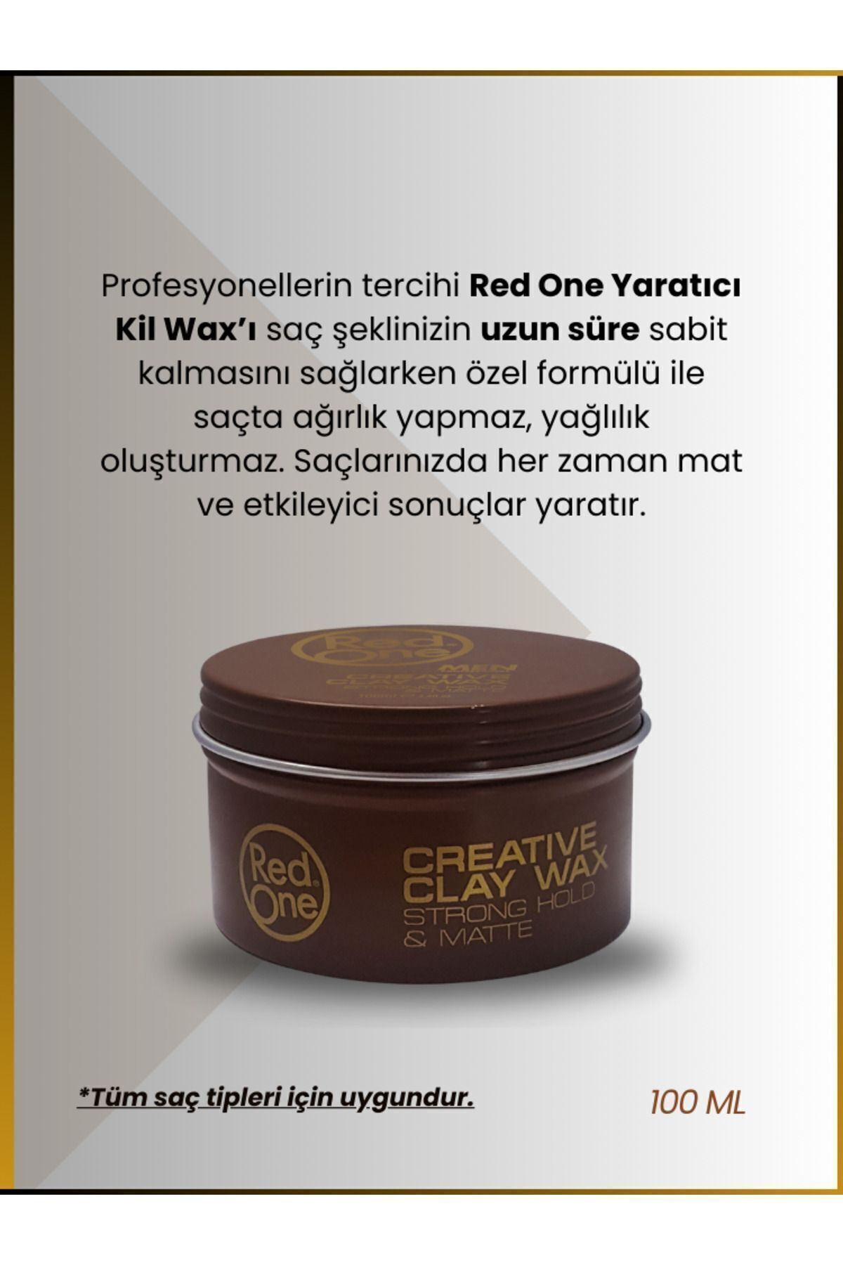 Redone Kil Özlü Mat Ve Güçlü Tutuş Sağlayan Saç Waxı 100 ml