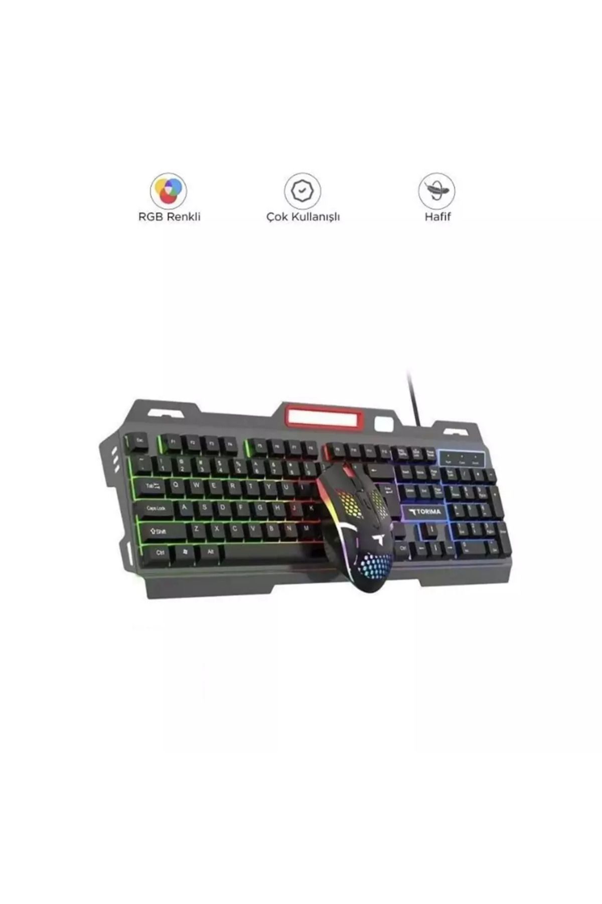 Eky- Gaming Metal Klavye Mouse Set