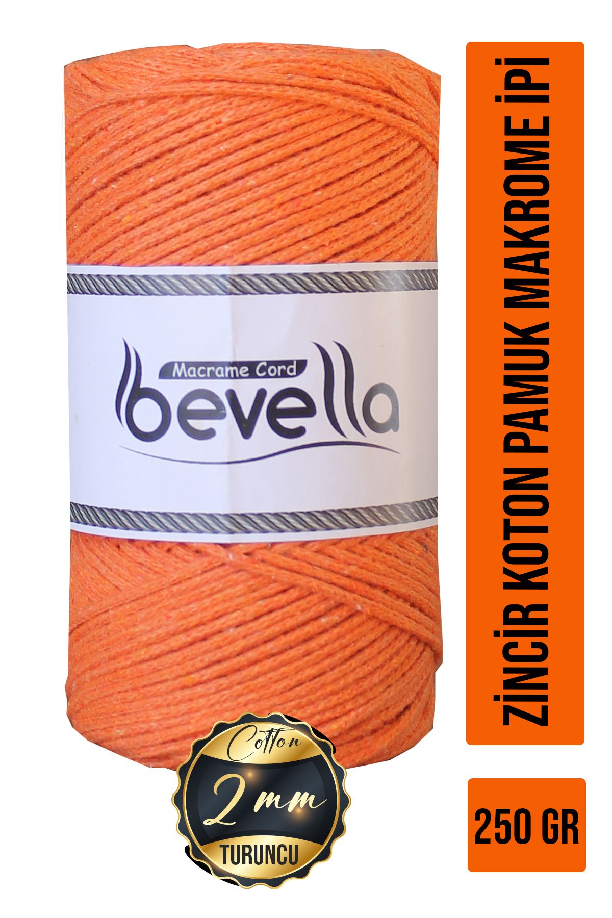 Bevella Macrame Cord KotonPamuk Makrome İpi 2...