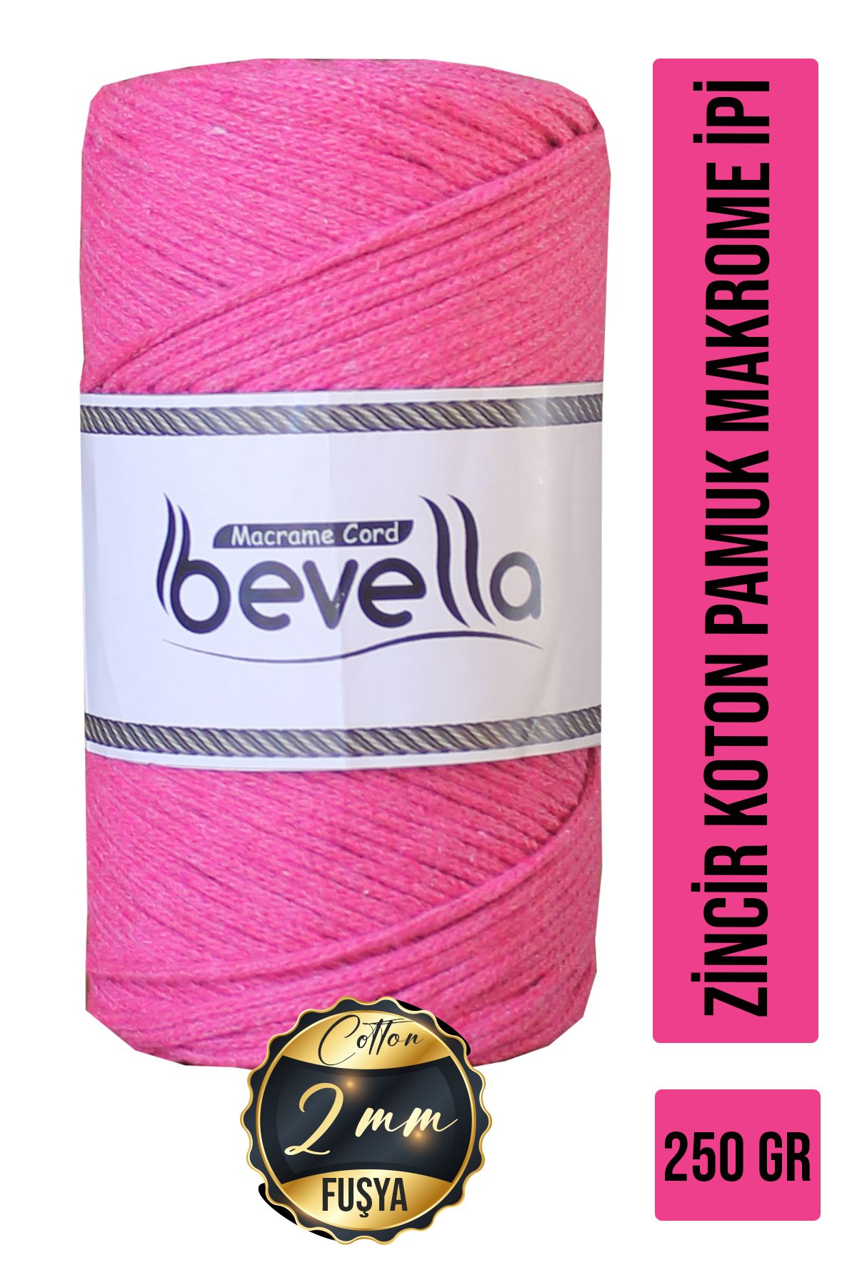 Bevella Macrame Cord KotonPamuk Makrome İpi 2...