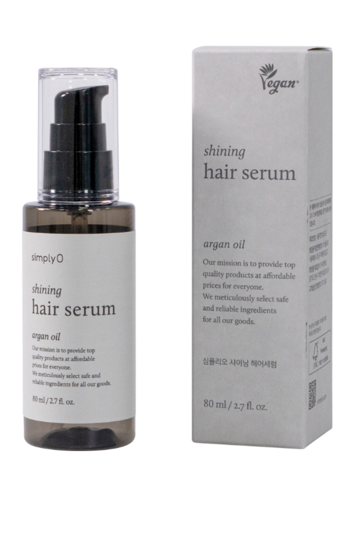 Saç Bakım Ve Onarım Serumu, Shining Hair Serum Argan Oil 80ml