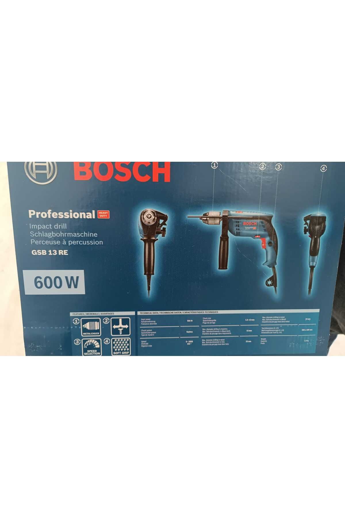 BoschGSB 13 RE DARBELİMATKAP KUTULU