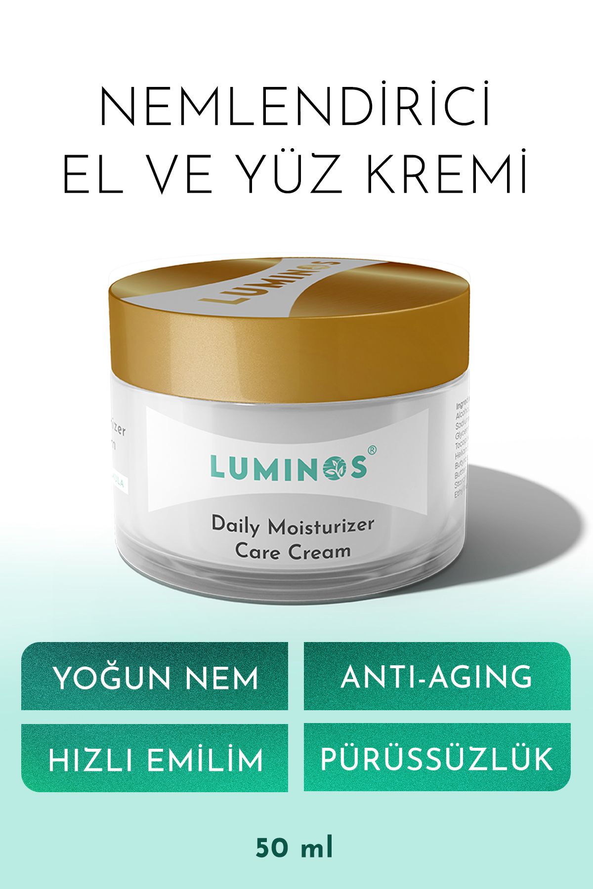 Luminos Kırışıklık Karşıtı Günlük Nemlendirici Bakım Kremi 50 ml