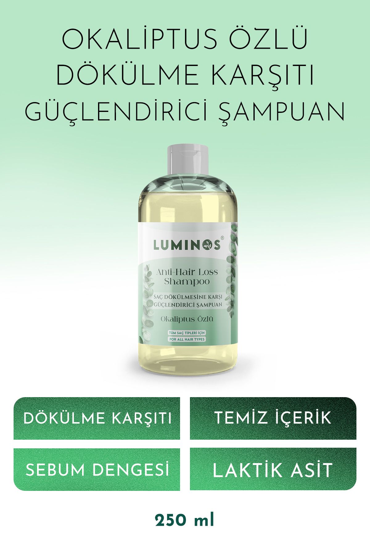 Luminos Okaliptus Özlü Doğal Şampuan - 250 ml