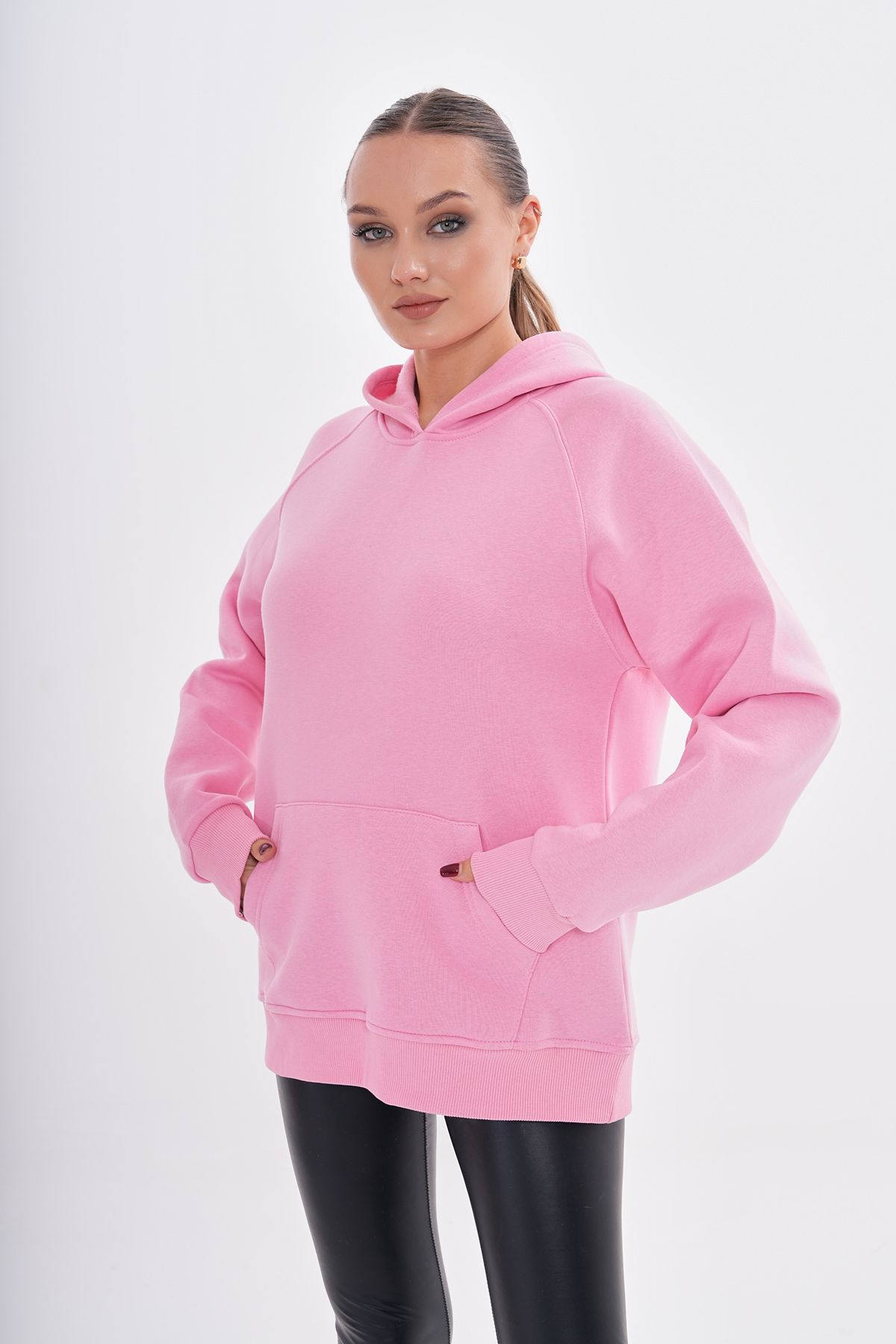 Kapüşonlu Oversize Sweatshirt