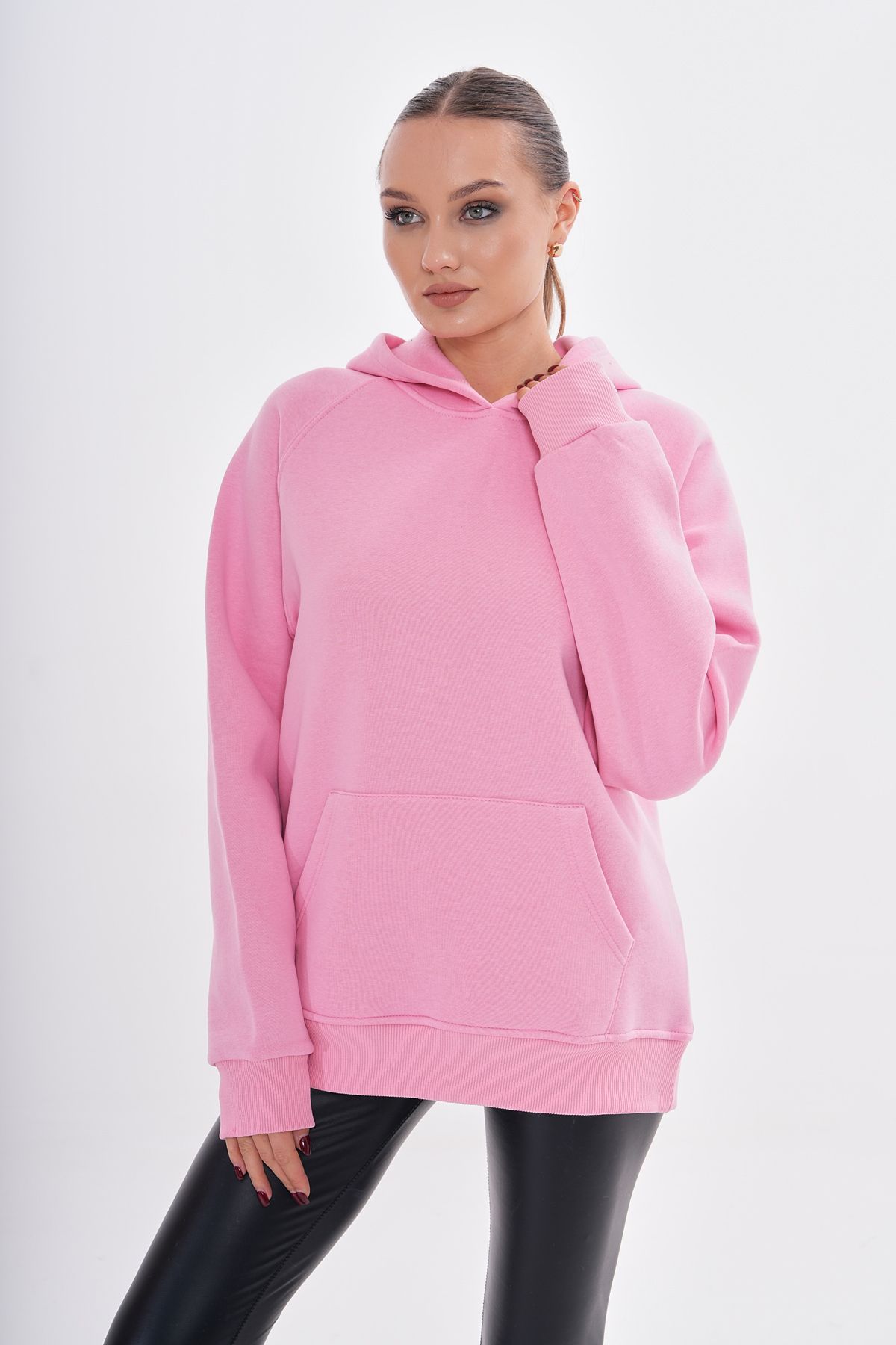 Kapüşonlu Oversize Sweatshirt