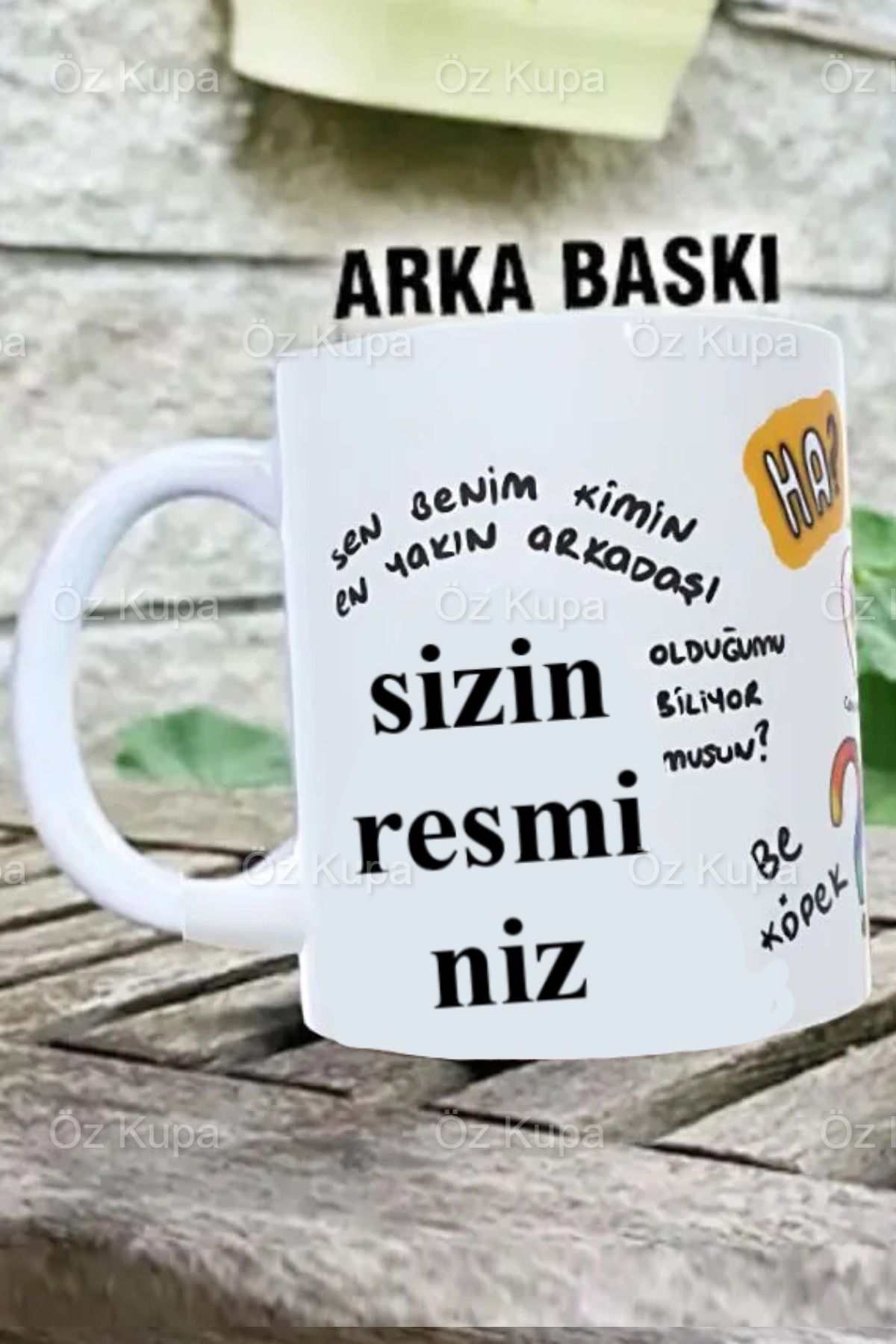 Porselen Kişiye Özel Sen Benim Kimin En Yakın Arkadaşı Olduğu Mu Biliyor Musun? Kupa Bardak